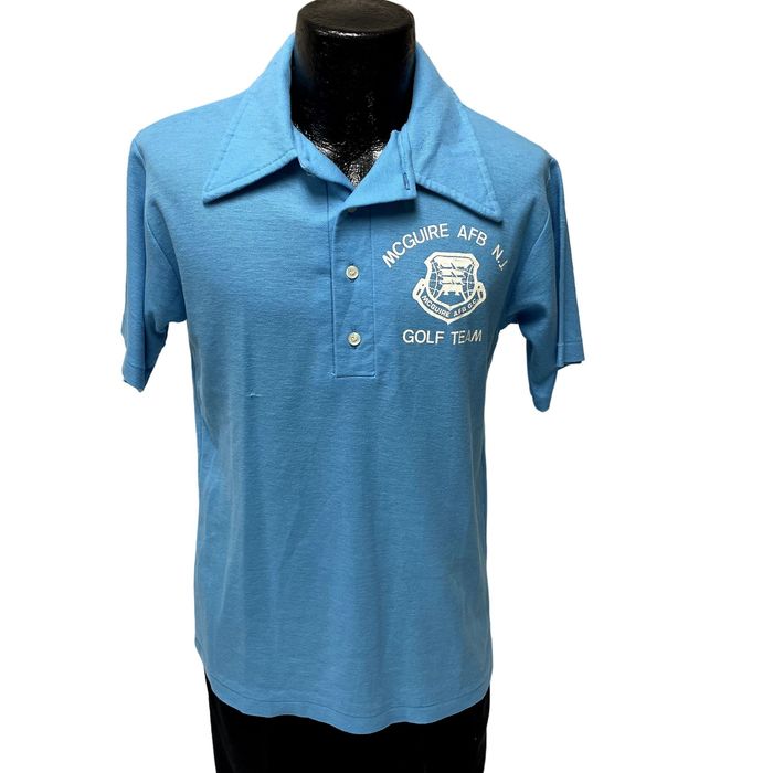 Unkwn 70's Don Alleson Mcguire AFB Air Force Base GOLF TEAM Polo L ...