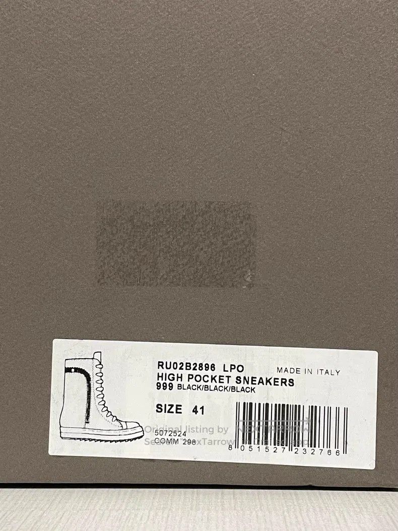 Rick Owens Rick Owens High-top pocketed Converse boots Size US 8 / EU 41 - 7 Thumbnail