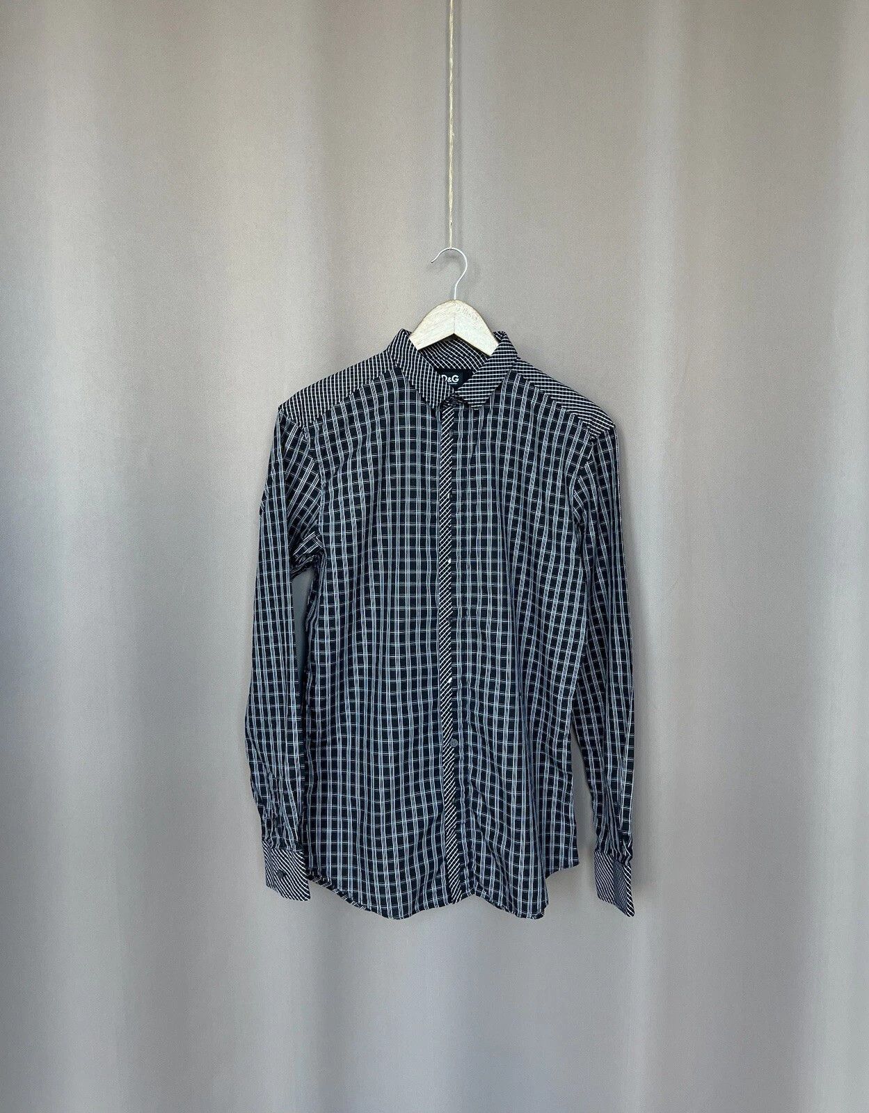Dolce & Gabbana Dolce Gabbana Checked Button Shirt Mens Size 52 or M/L Size US M / EU 48-50 / 2 - 1 Thumbnail