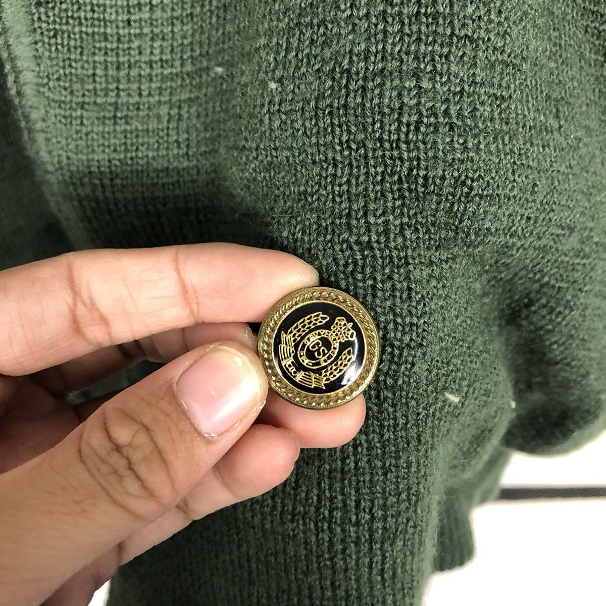 Japanese Brand Vintage GranSignore Double-Breasted Knit Bomber Jacket Size US M / EU 48-50 / 2 - 17 Thumbnail