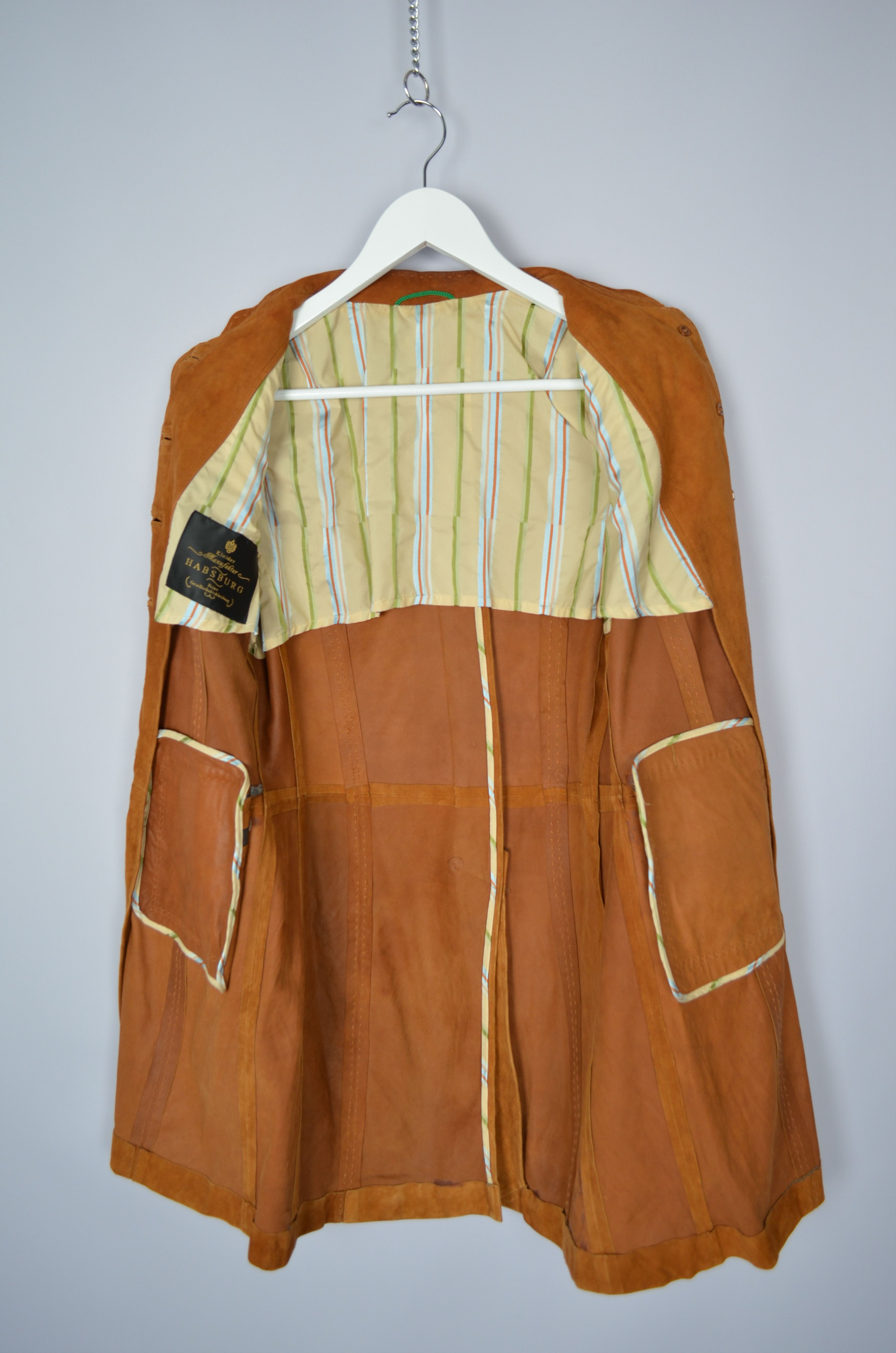 Designer Kleider Habsburg Manufaktur Lambskin Suede Brown Jacket US8 Size M / US 6-8 / IT 42-44 - 11 Thumbnail