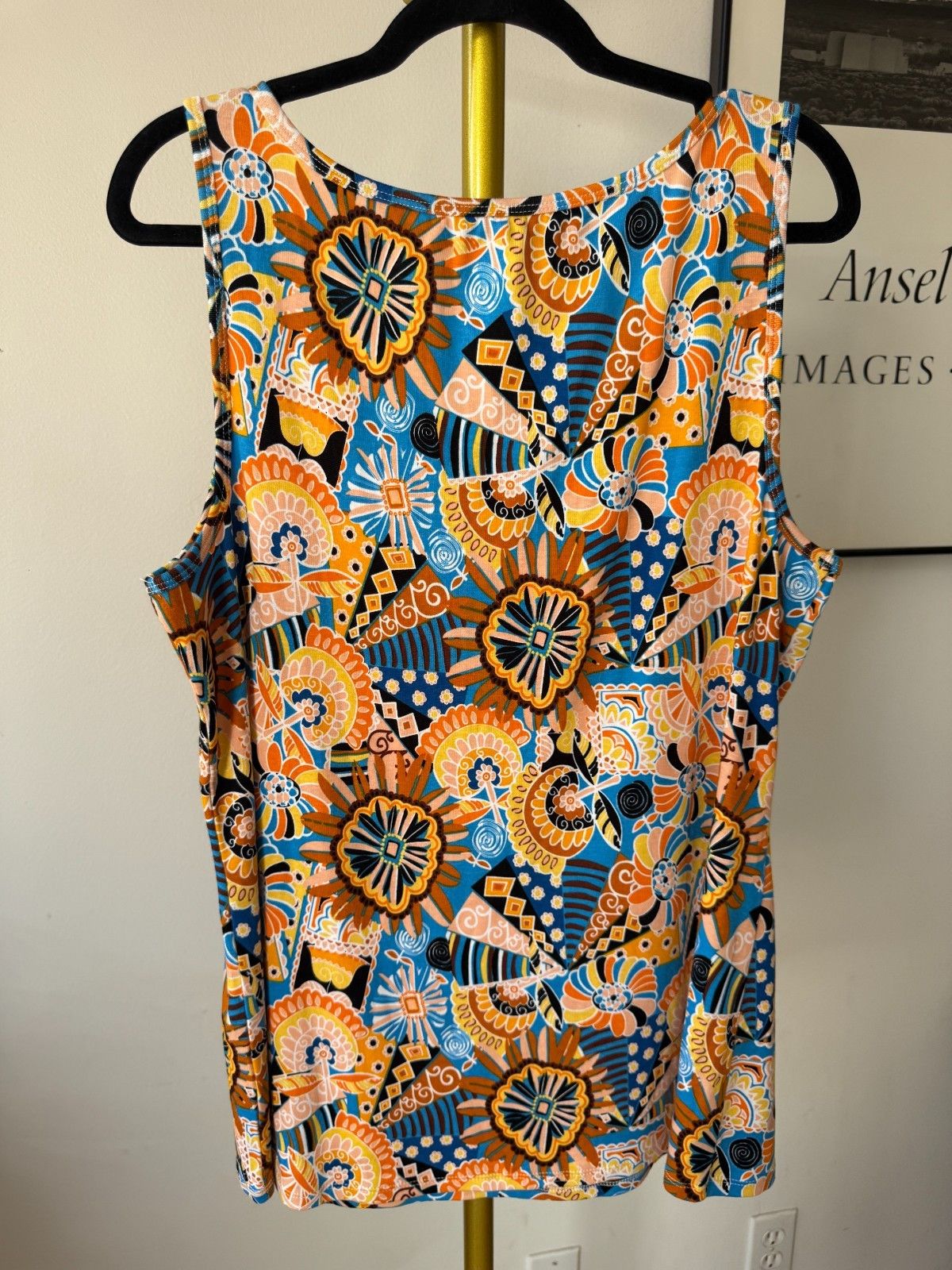 Other Cato Womens XL Tank Top Geometric Seashell Print Sleeveless Size XL / US 12-14 / IT 48-50 - 2 Thumbnail