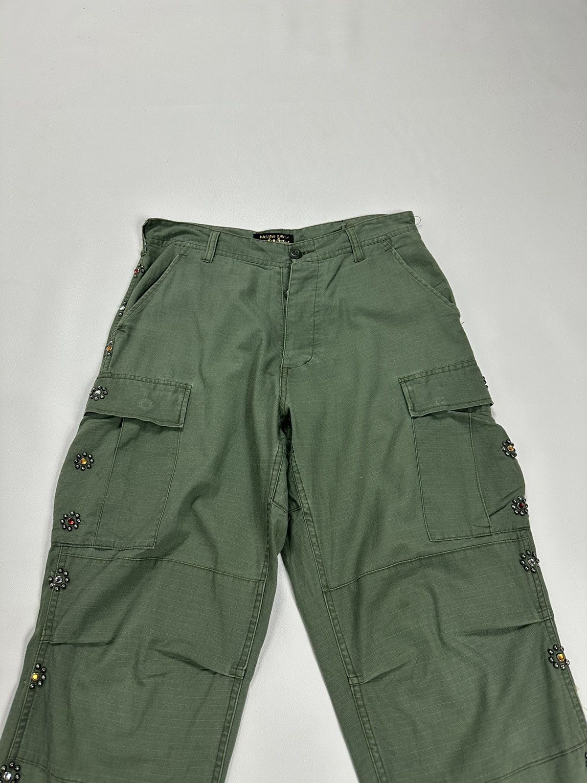 Japanese Brand Mustang Ranch Olive Cargo Pants Size US 30 / EU 46 - 2 Thumbnail