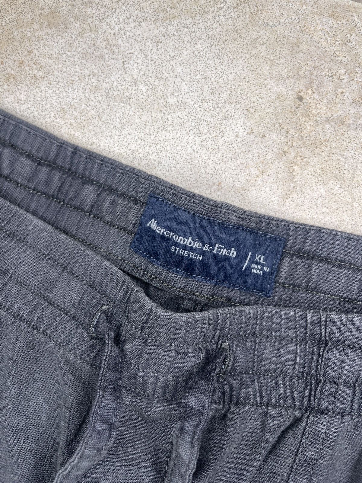 Abercrombie & Fitch Abercrombie & Fitch Charcoal Linen Blend Joggers NEW w/ TAGS Size US 36 / EU 52 - 3 Thumbnail