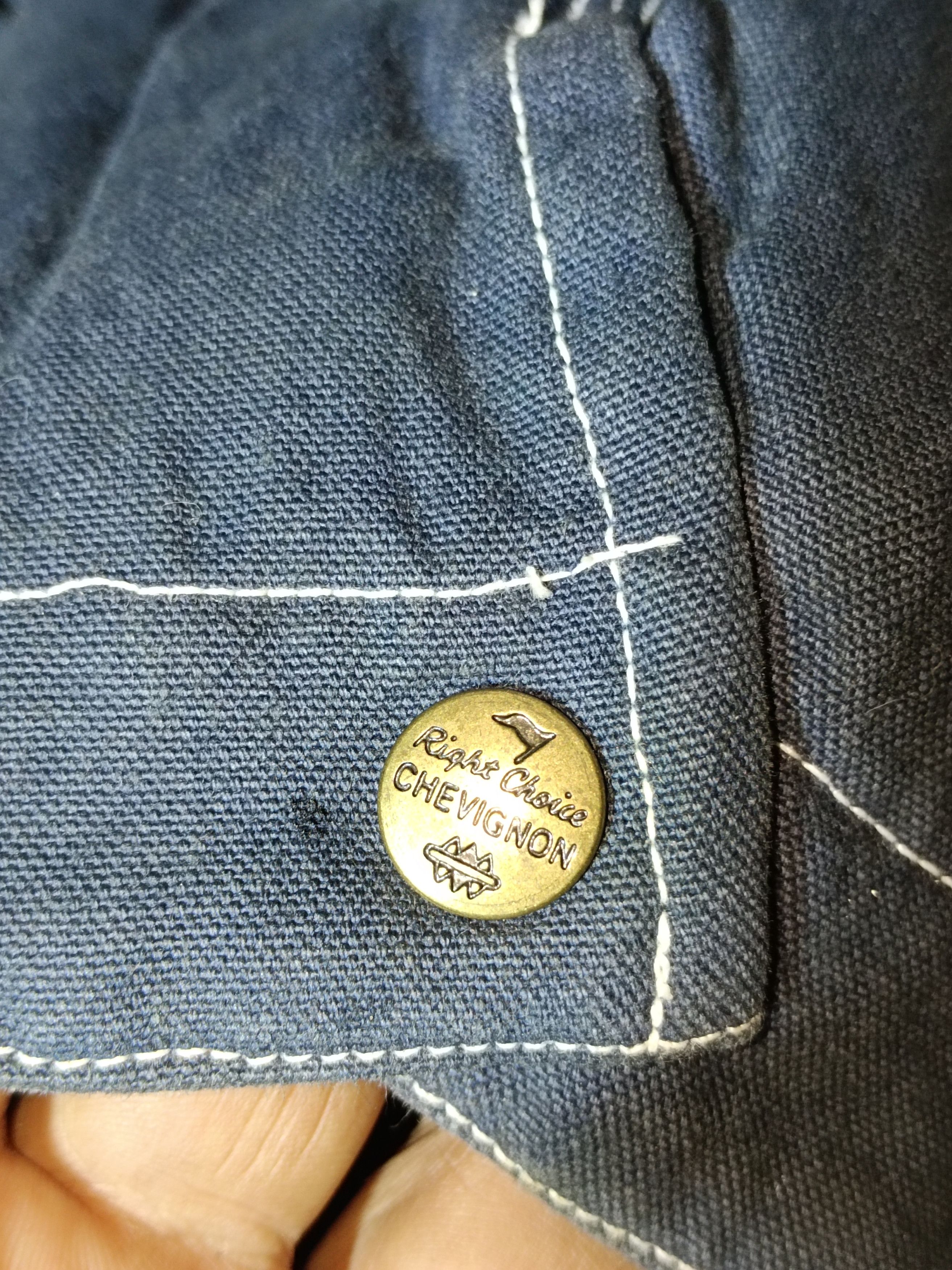 Chevignon × Vintage Vintage Chevignon Chrome Workers Jacket Coat Size US L / EU 52-54 / 3 - 6 Thumbnail
