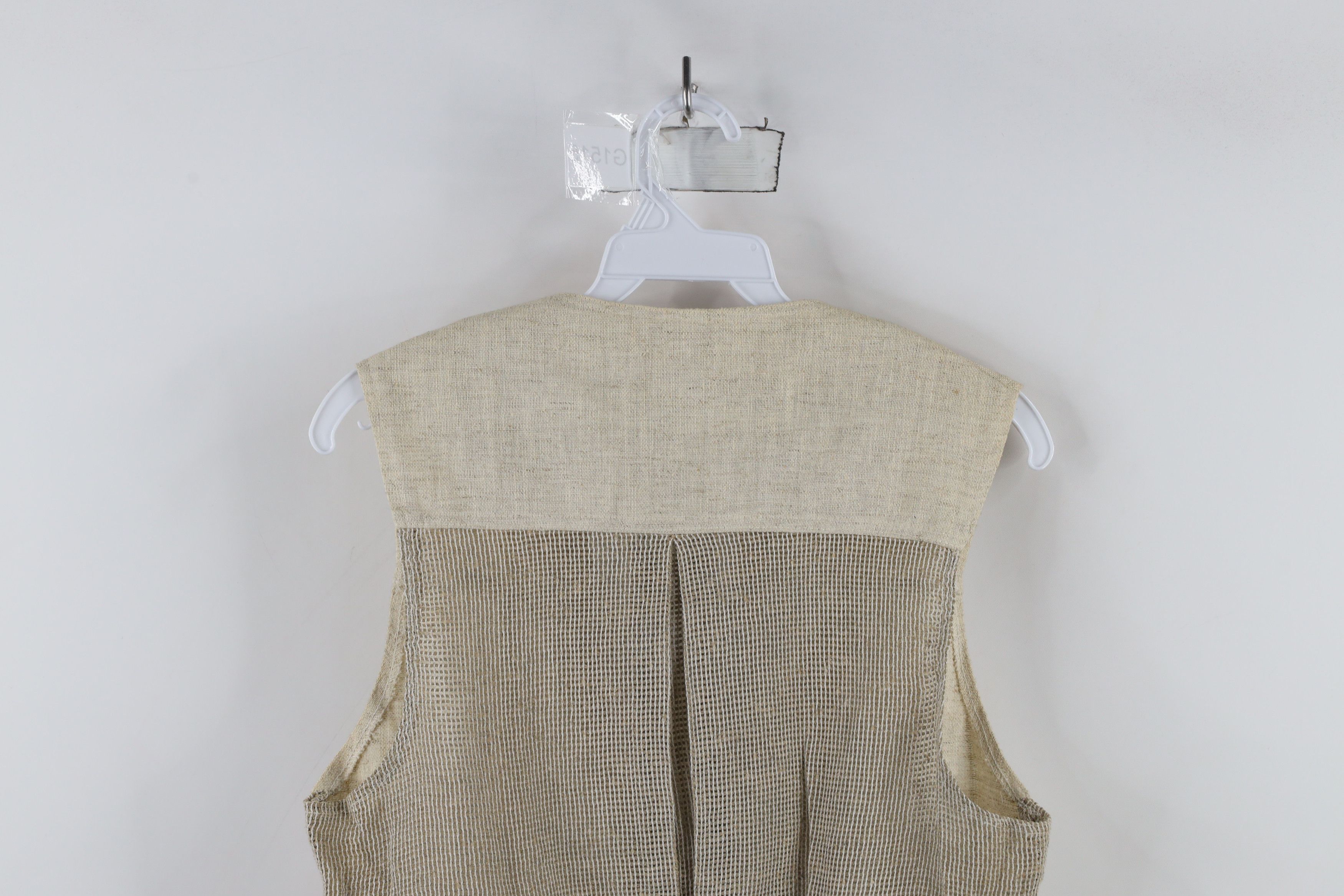 Vintage Vintage 70s Streetwear Burlap Linen Buckle Back Vest USA Size US M / EU 48-50 / 2 - 14 Thumbnail
