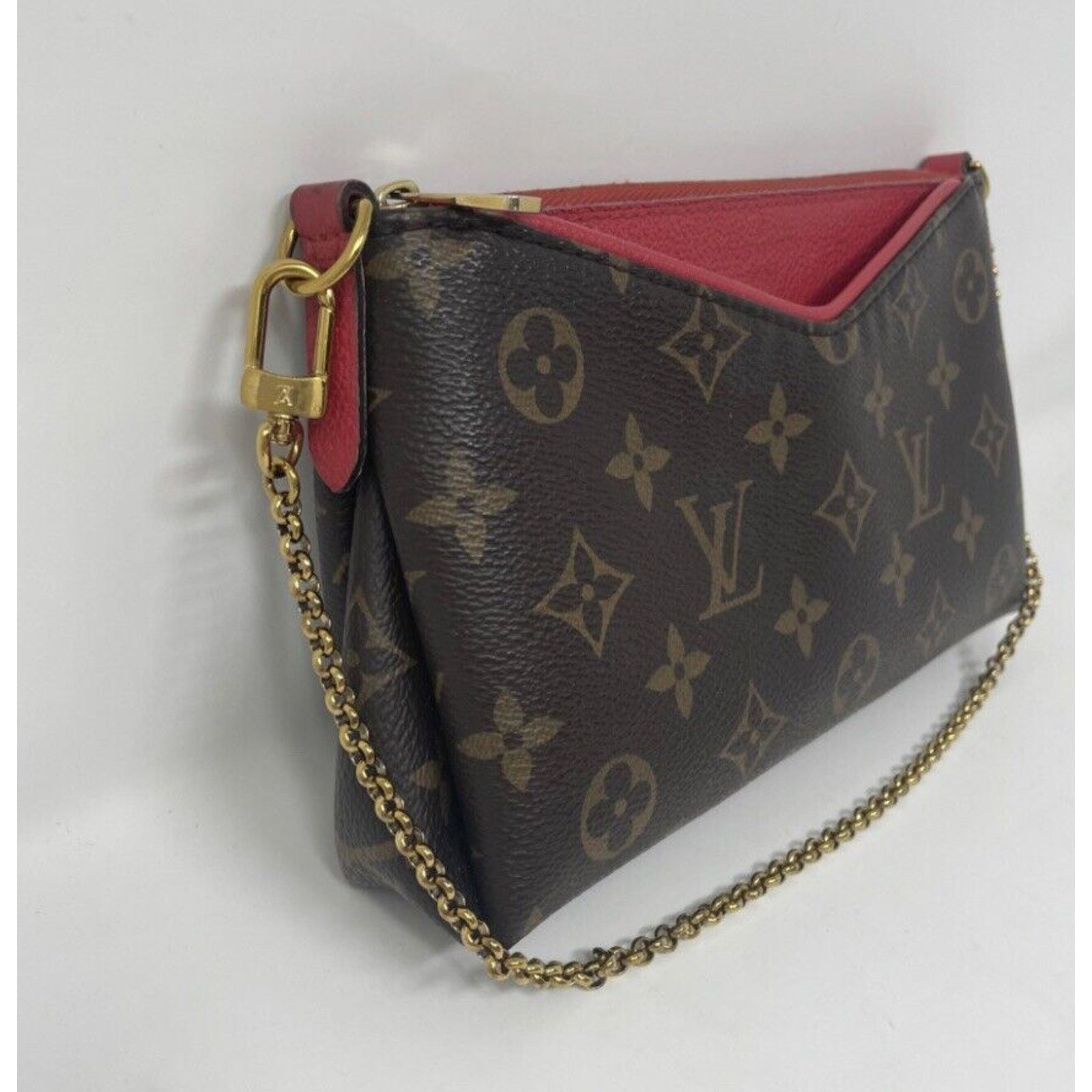 Louis Vuitton Louis Vuitton Pallas Clutch Brown Canvas Size ONE SIZE - 4 Thumbnail