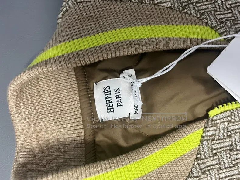 Hermes Hermes Ladies' Vest, Khaki, Full Logo Design Size XXS / US 00 / IT 34 - 2 Thumbnail