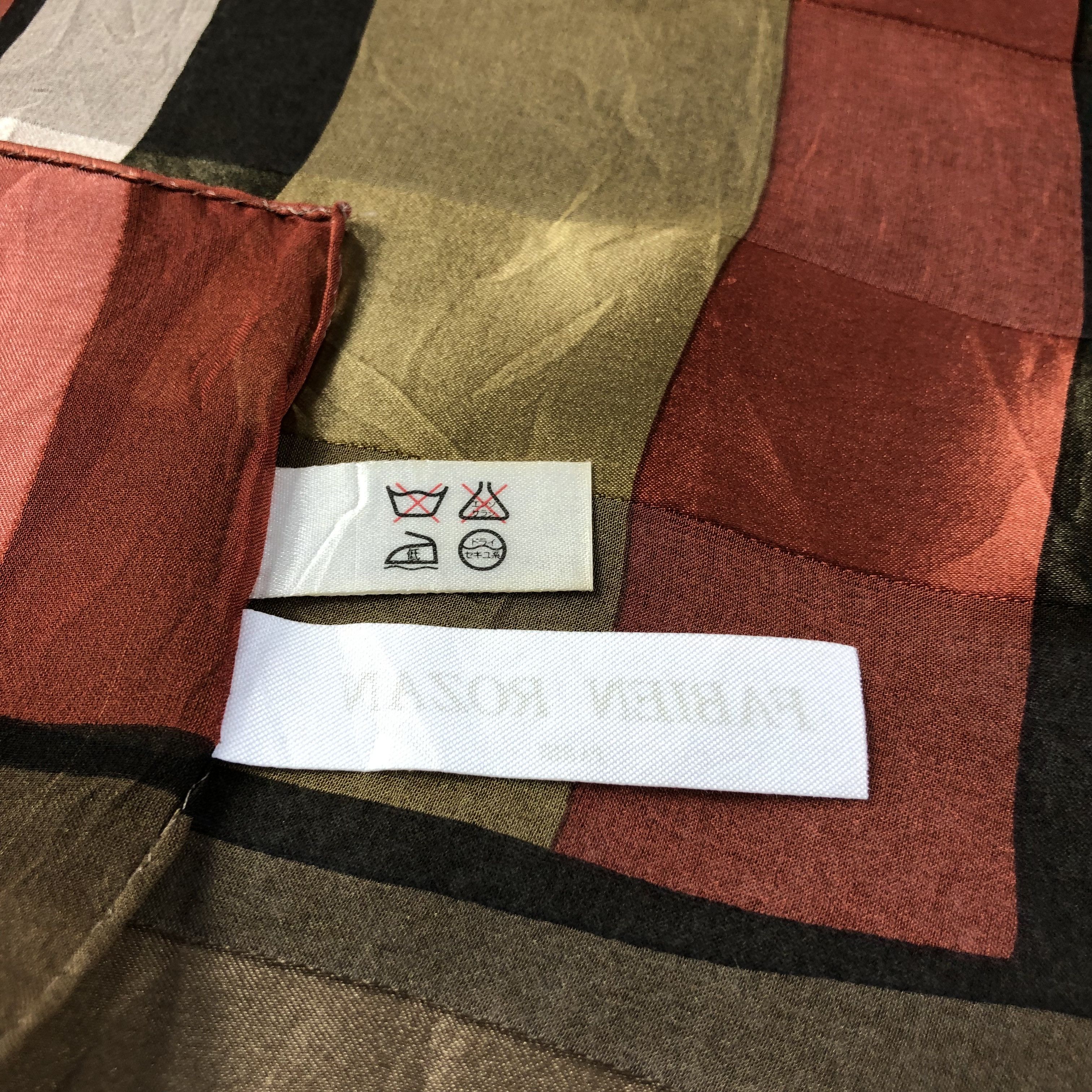 Vintage Fabien Rozan Slit Thread Silk Scarf M819 Size ONE SIZE - 5 Thumbnail