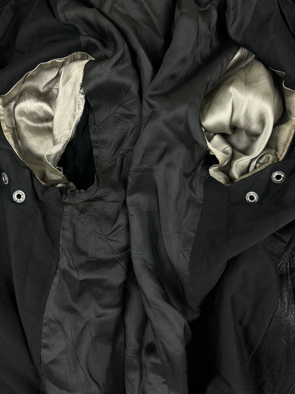 Rick Owens SS06 Rick Owens Blistered Lamb Intarsia Leather Jacket Size US S / EU 44-46 / 1 - 8 Thumbnail