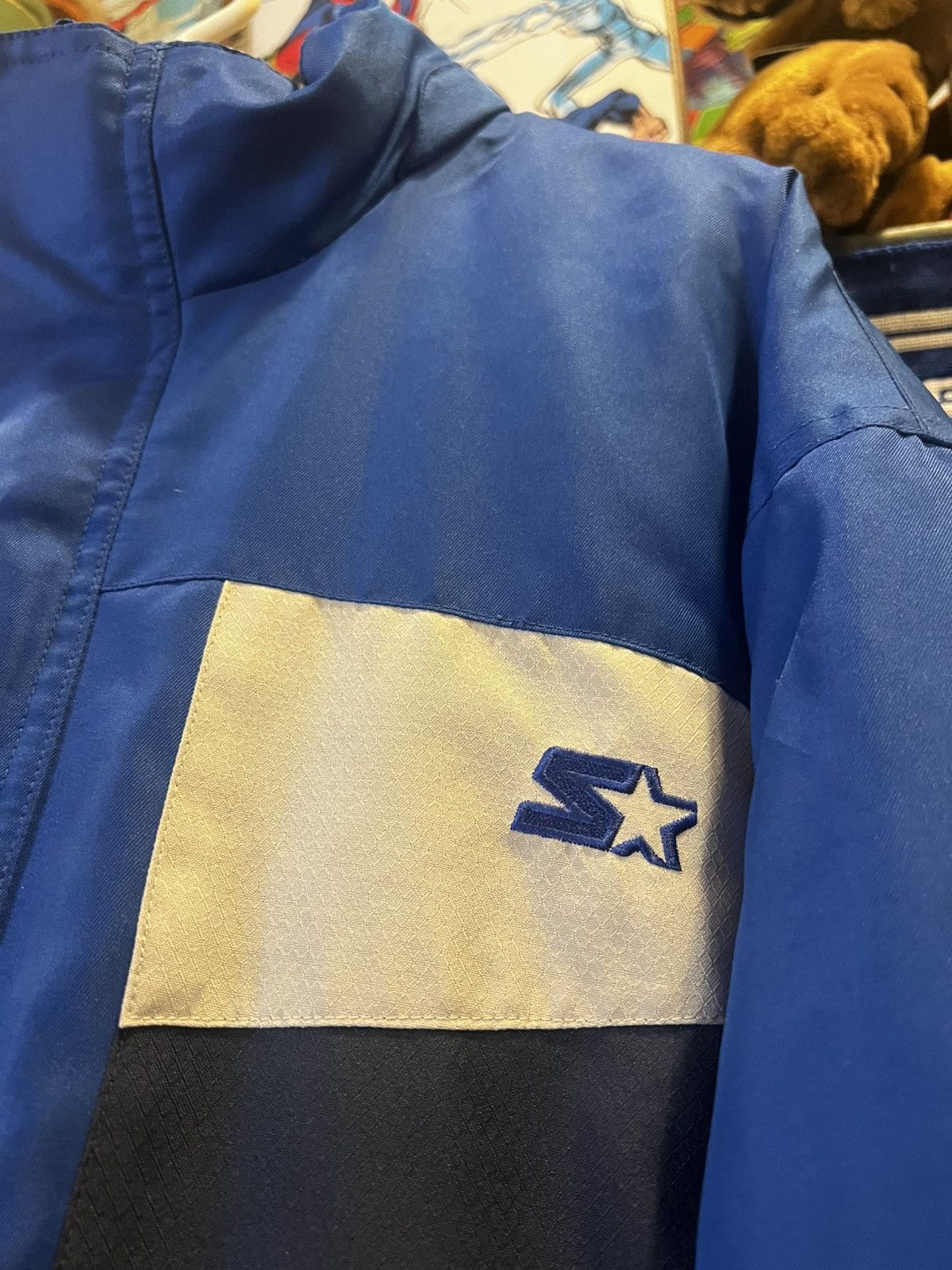 Starter × Vintage Like New Vintage Starter Down Filled Puffer Winter Jacket Size US L / EU 52-54 / 3 - 4 Thumbnail