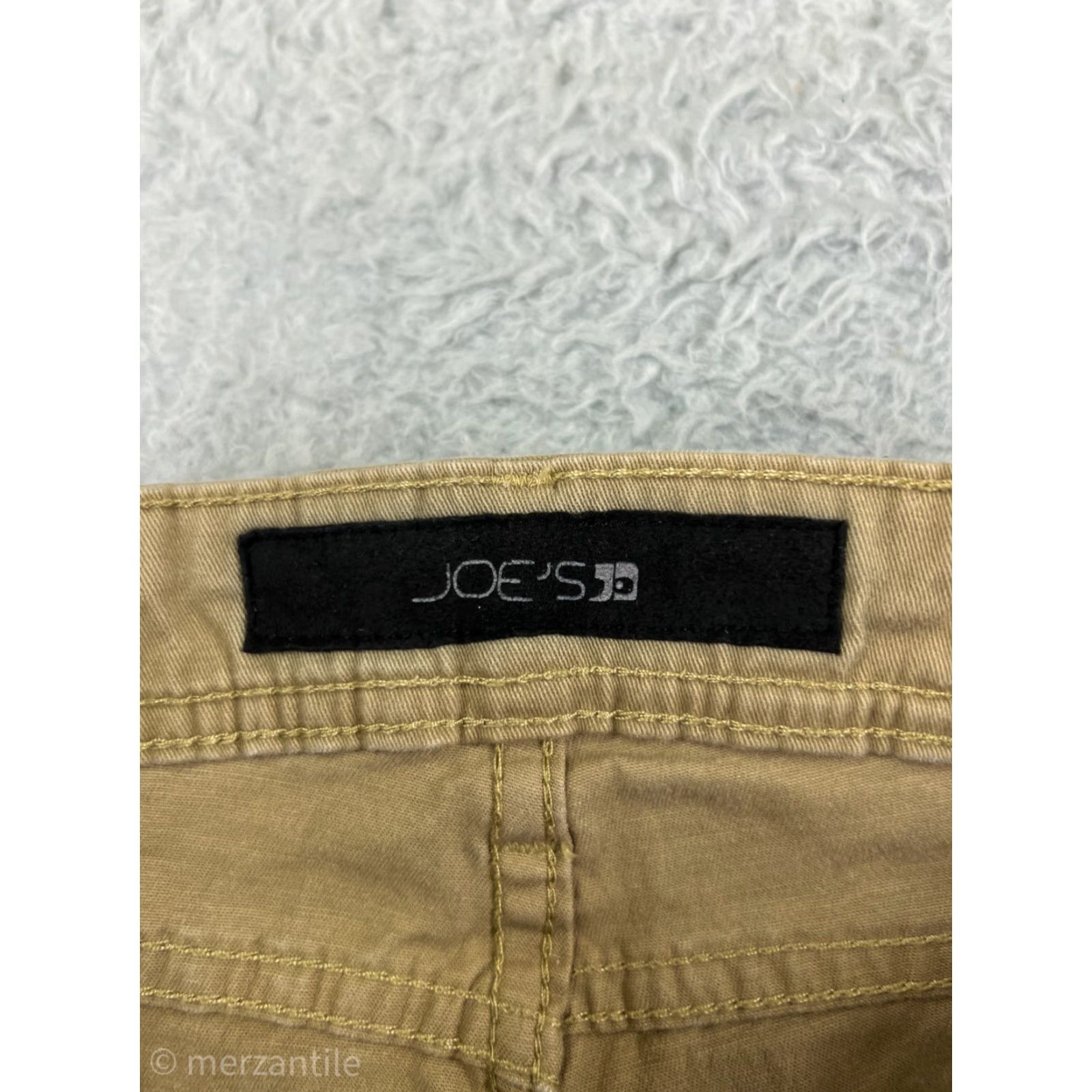 Vintage Joe's Jeans Women's Jeans Size 12 Beige Cotton Blend Straight Leg Mid Rise Fall Summer 2020s Women's Size 34" / US 12 / IT 48 - 4 Thumbnail