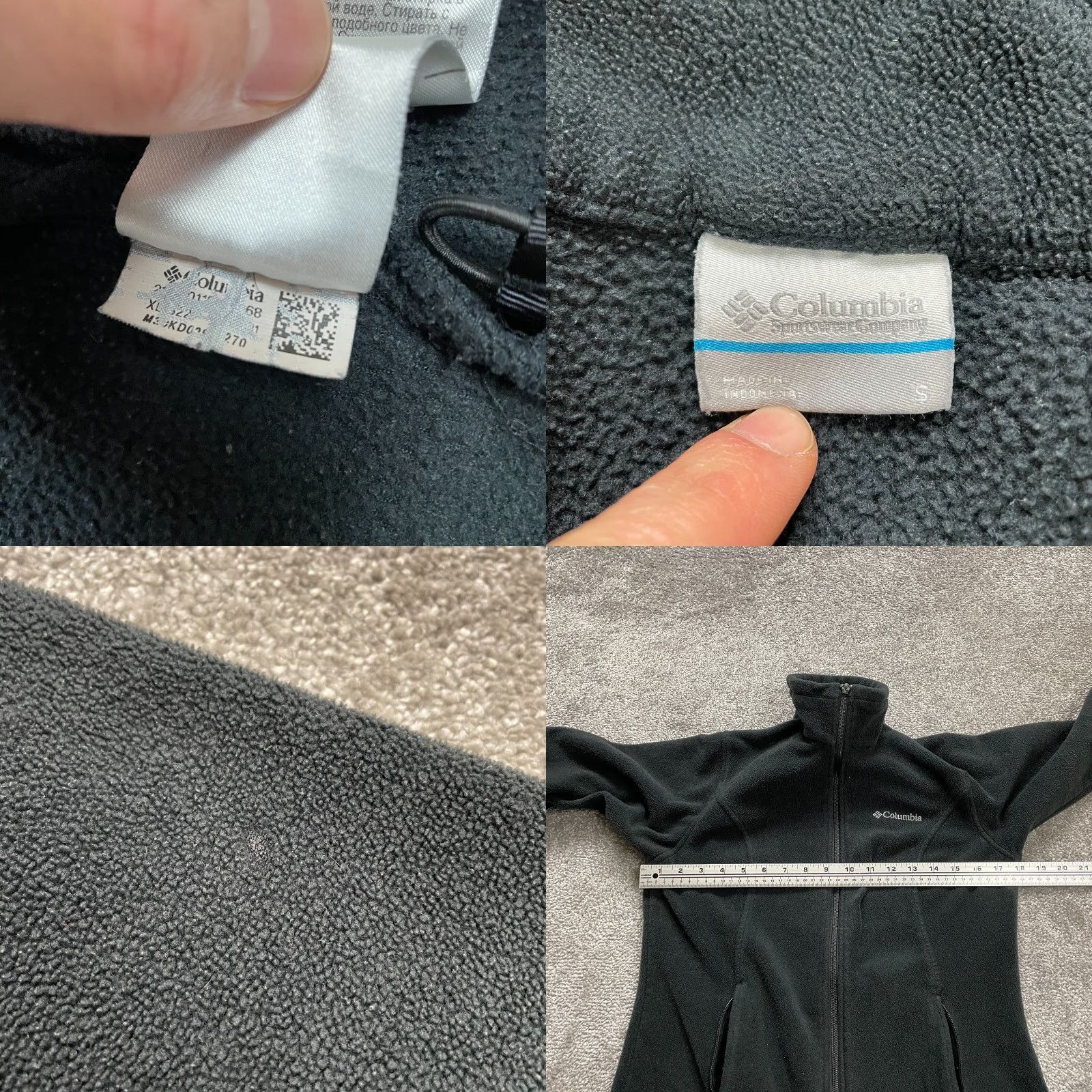 Vintage Columbia Womens Jacket Small Black Full Zip High Neck Soft Fleece Outdoor Hiking Size S / US 4 / IT 40 - 8 Thumbnail