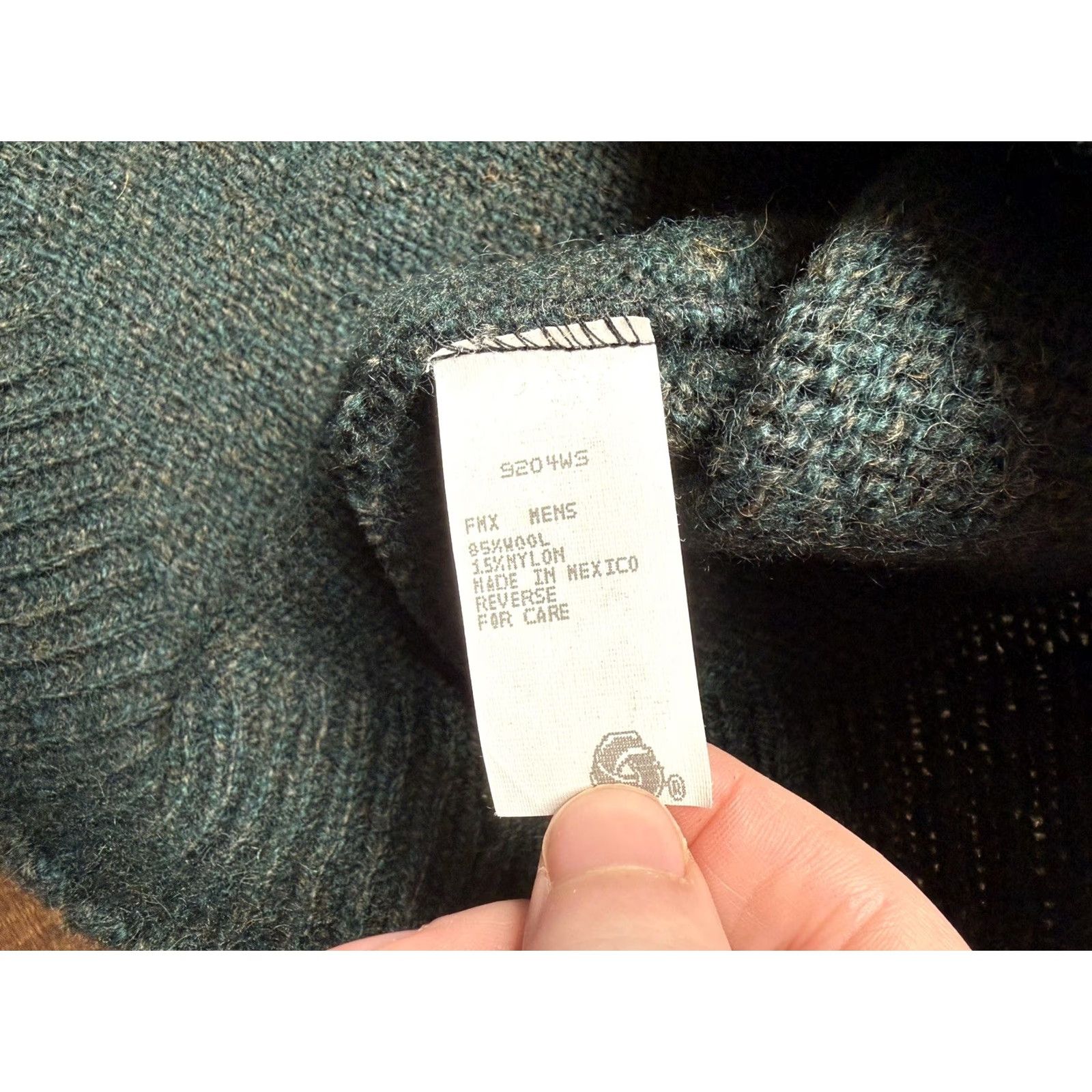 Vintage VINTAGE Woolrich Henley Sweater Mens L Forest Green 90s Wool Marled Pullover Crew Knit Button Casual Fall Winter Size US L / EU 52-54 / 3 - 6 Thumbnail