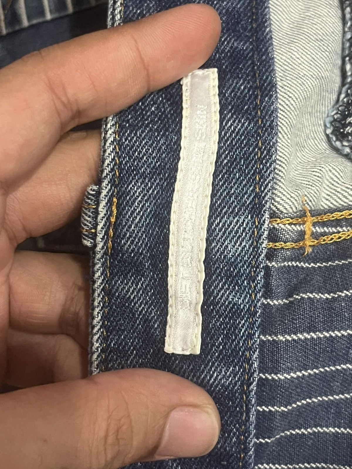 Diet Butcher Slim Skin Diet Butcher Slim Skin Upcycled Reworked Straight Fit Jeans Size US 32 / EU 48 - 17 Thumbnail