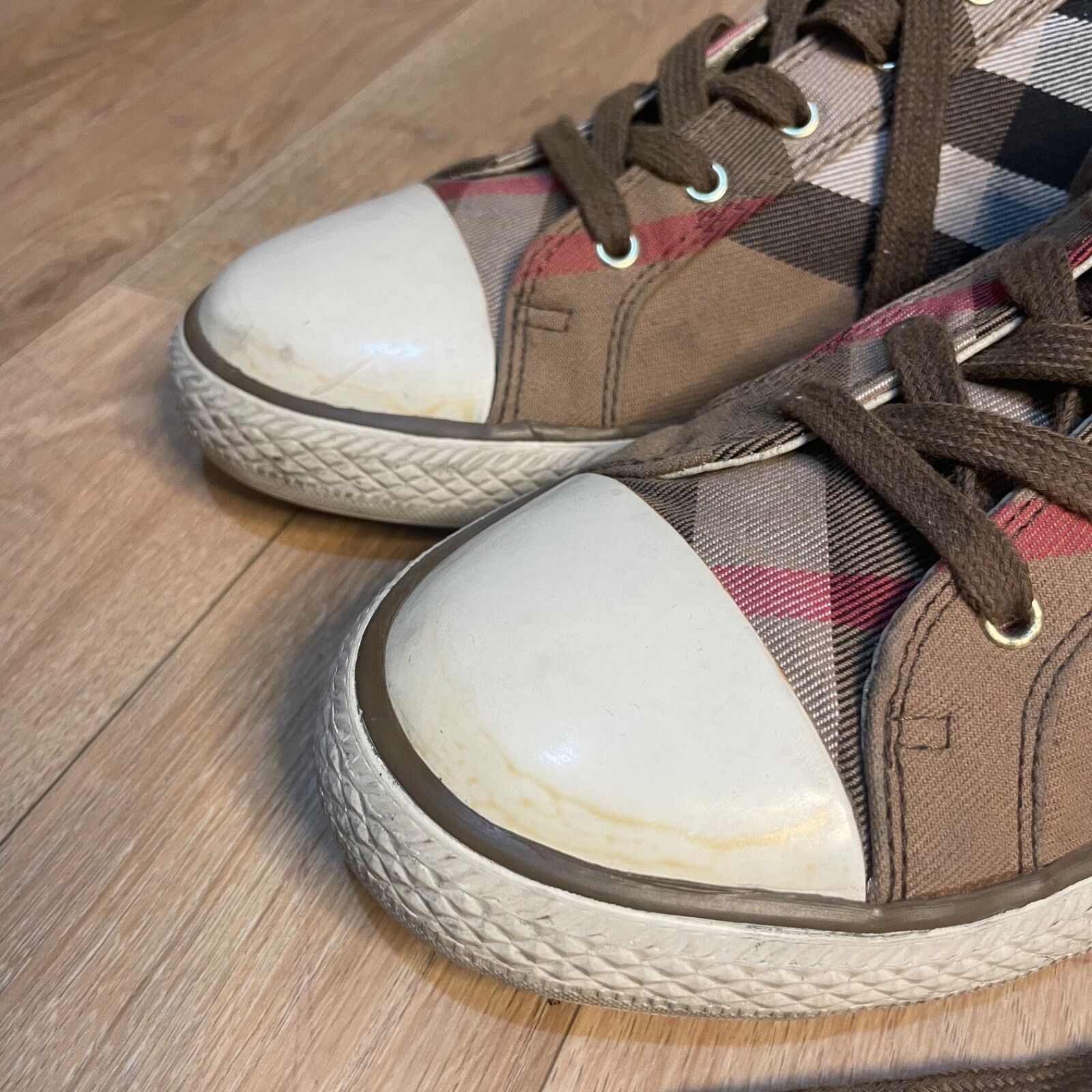 Burberry BURBERRY SHOES SNEAKERS MEN'S Nova check lace up Canvas Size US 11 / EU 44 - 3 Thumbnail