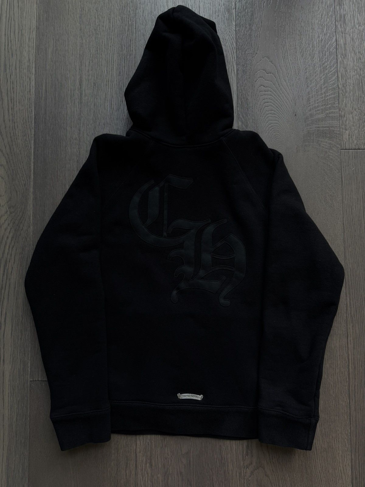Chrome Hearts Chrome Hearts 711 CH Silver Scroll Black Hoodie Size US M / EU 48-50 / 2 - 2 Thumbnail