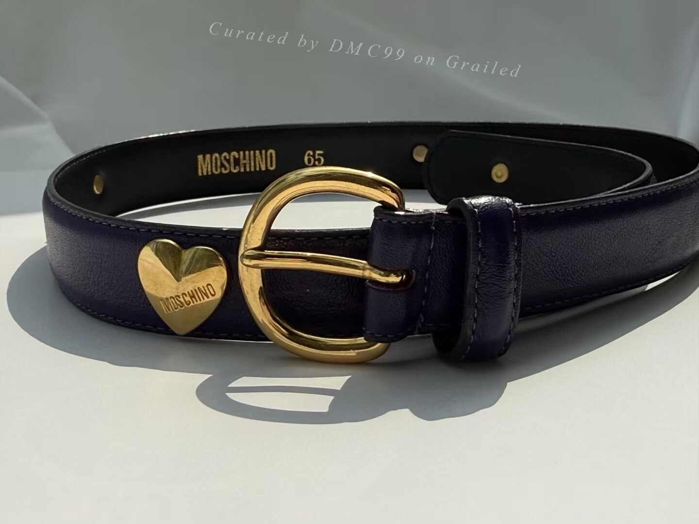Moschino Moschino Vintage Purple Belt Size ONE SIZE - 1 Thumbnail