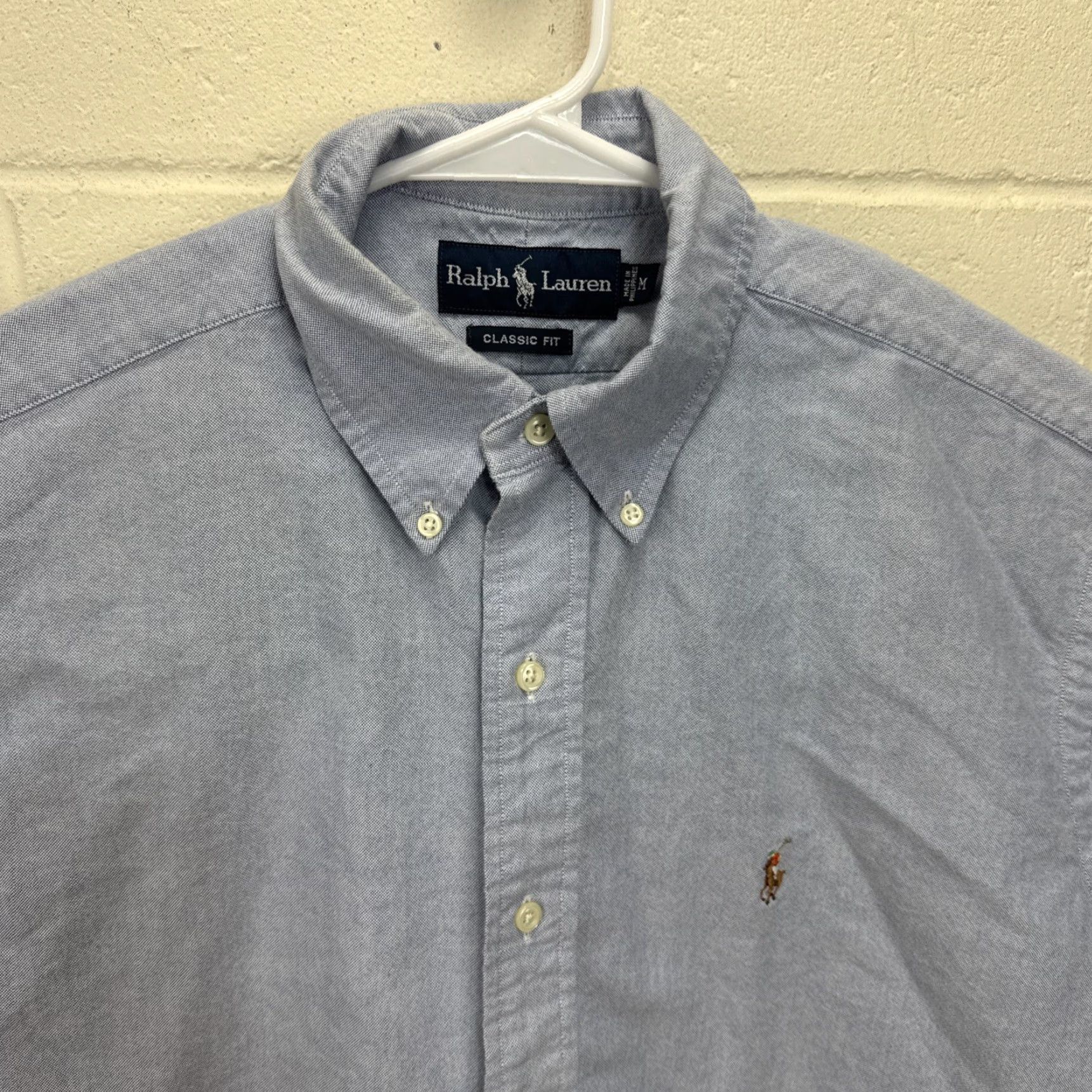 Polo Ralph Lauren Polo Ralph Lauren Shirt Mens L Blue Denim Skin Pony Short Sleeve Button Up Size US L / EU 52-54 / 3 - 3 Thumbnail
