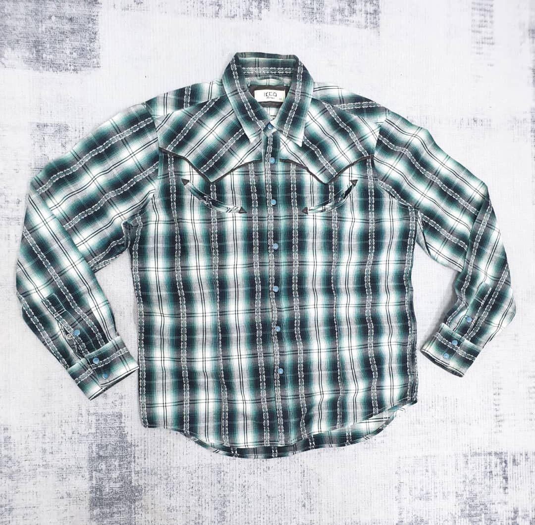 Japanese Brand 💥Ikka smile pocket Japanese Western shirt Size US L / EU 52-54 / 3 - 12 Thumbnail
