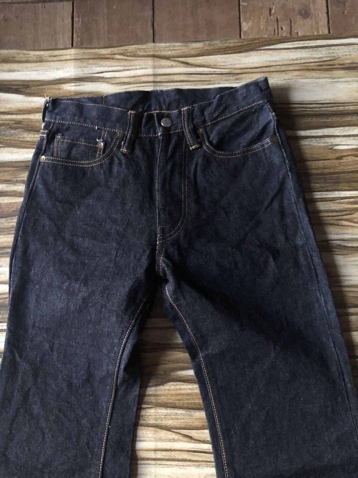 Samurai Jeans NOS Lot RB587XX JeTexas Indigo Denim Samurai Flare Baggy Size US 29 - 5 Thumbnail