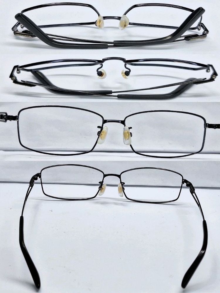 Other VINTAGE INCLUSE Midnight Blue Square Glasses Grid Hinge Size ONE SIZE - 5 Thumbnail