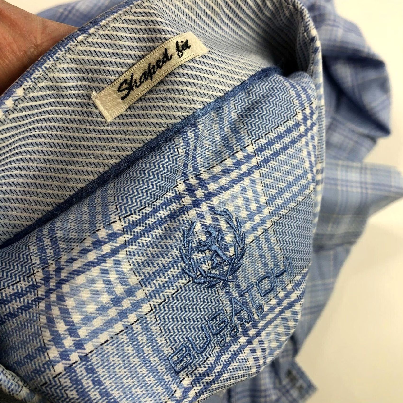 BUGATCHI VINTAGE? No — Answered: Bugatchi Shaped Fit NO TAG 16.5 / 37 Mens Button Front Long Sleeve Dress Shirt Size 46R - 6 Thumbnail
