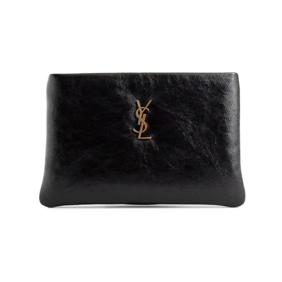 Saint Laurent Paris o1s1wg110425 765025 Size: OS / Pouch in Nero Size ONE SIZE - 1 Thumbnail