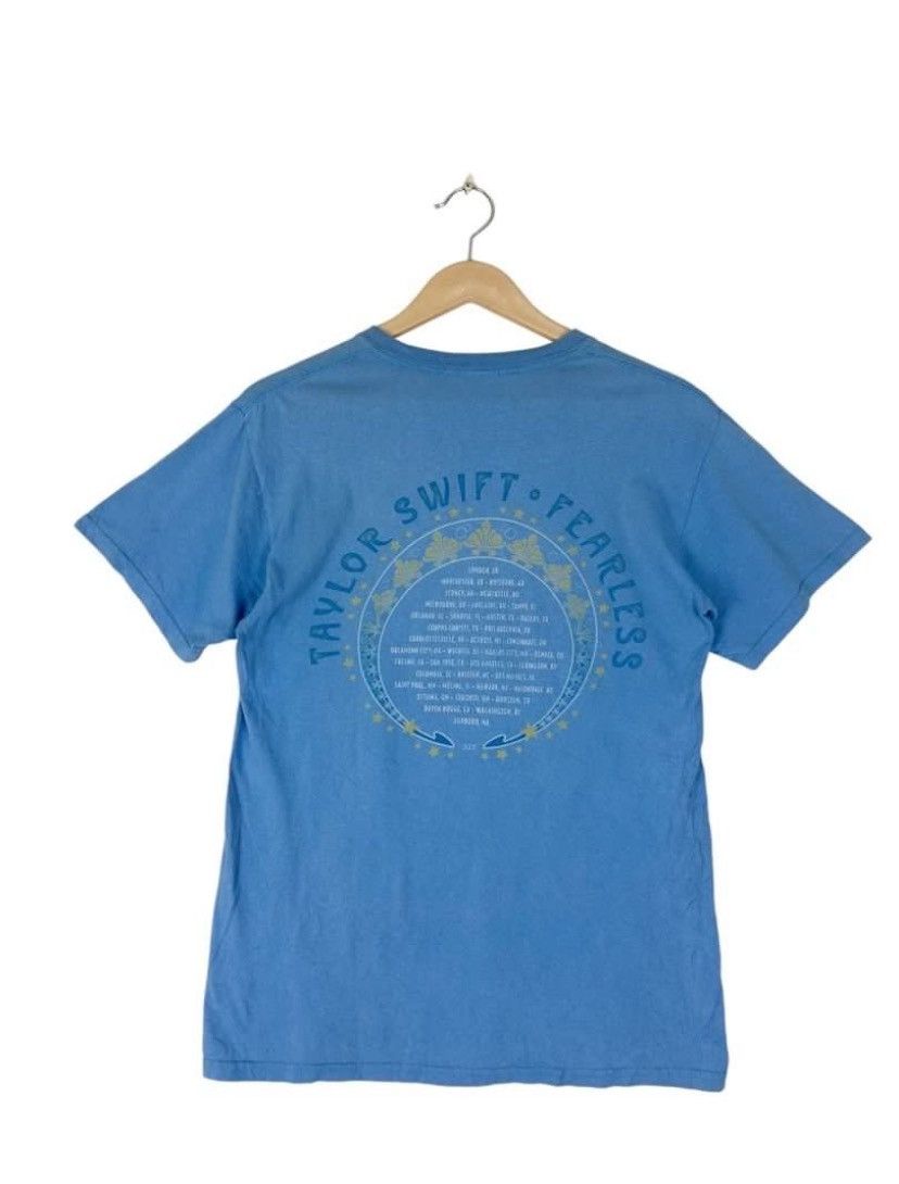 Band Tees × Vintage Vintage Y2k Taylor Swift Fearless World Tour Tee / Disstrsed Size US S / EU 44-46 / 1 - 2 Thumbnail