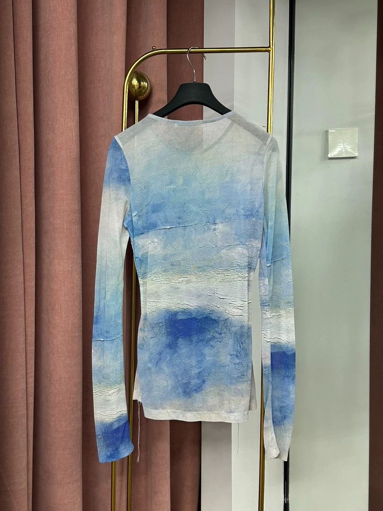 Acne Studios Acne Studios Blue gradient texture long-sleeved shirt Size US S / EU 44-46 / 1 - 3 Thumbnail