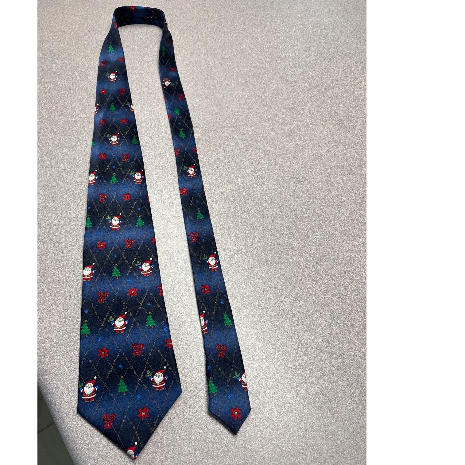 Other Hallmark Holiday Traditions Dark Blue Christmas Silk Tie Size ONE SIZE - 9 Thumbnail