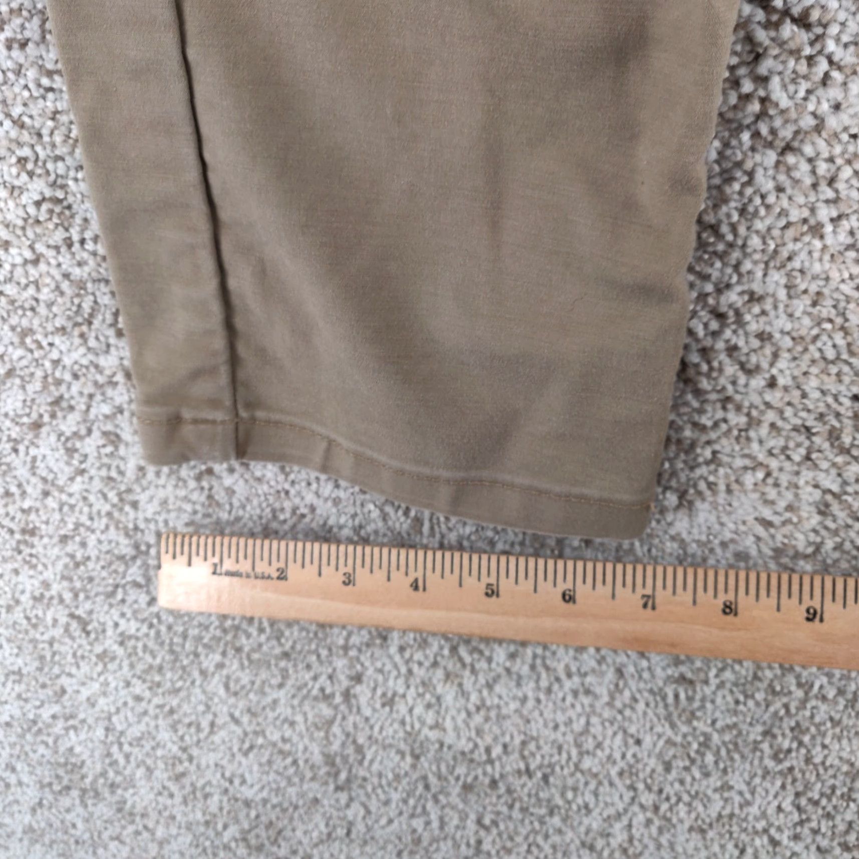 Vintage Mugsy Belmonts Pants Mens 33x34 Chino Straight Fit Classic 5-Pocket Brown Cotton Blend Spandex Rayon Size US 33 - 6 Thumbnail