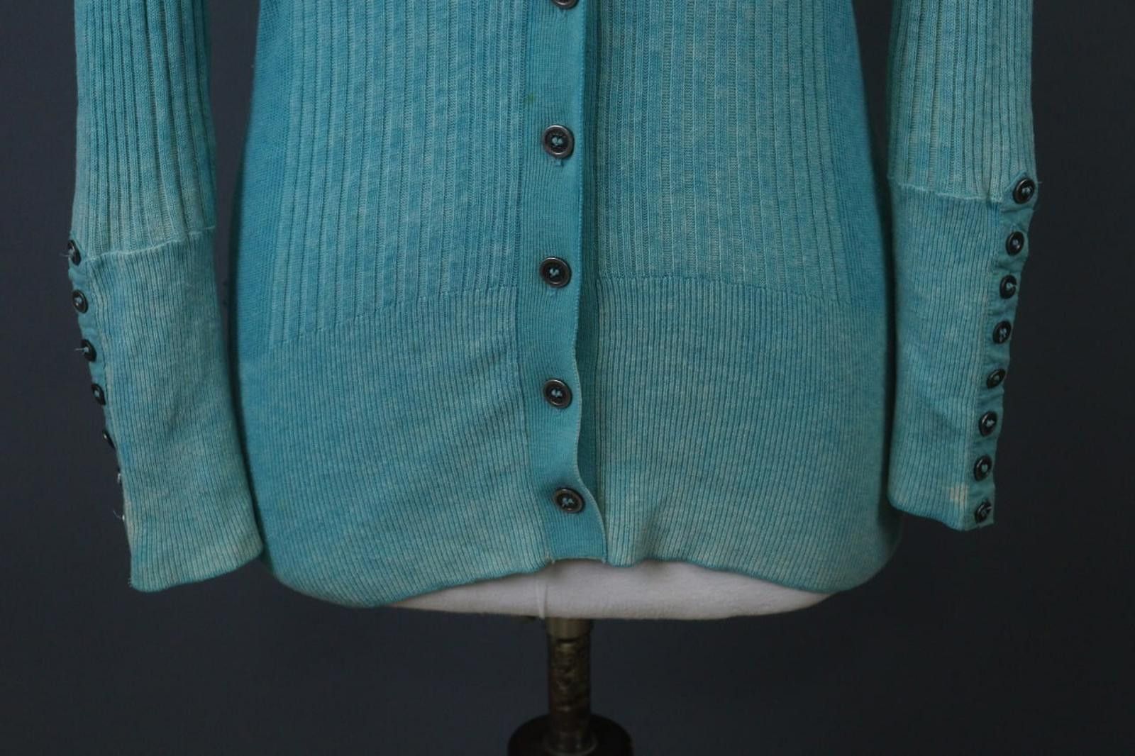 Juicy Couture Jeans Juicy Couture Blue Wool Knitted Hooded Cardigan Size S Size S / US 4 / IT 40 - 3 Thumbnail