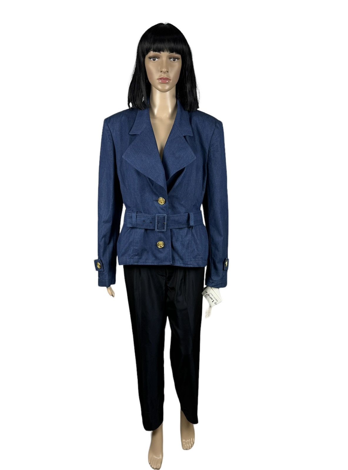 Guy Laroche × Vintage Vintage Guy Laroche Belted Jacket Diffusion Deadstock Size XL / US 12-14 / IT 48-50 - 2 Thumbnail