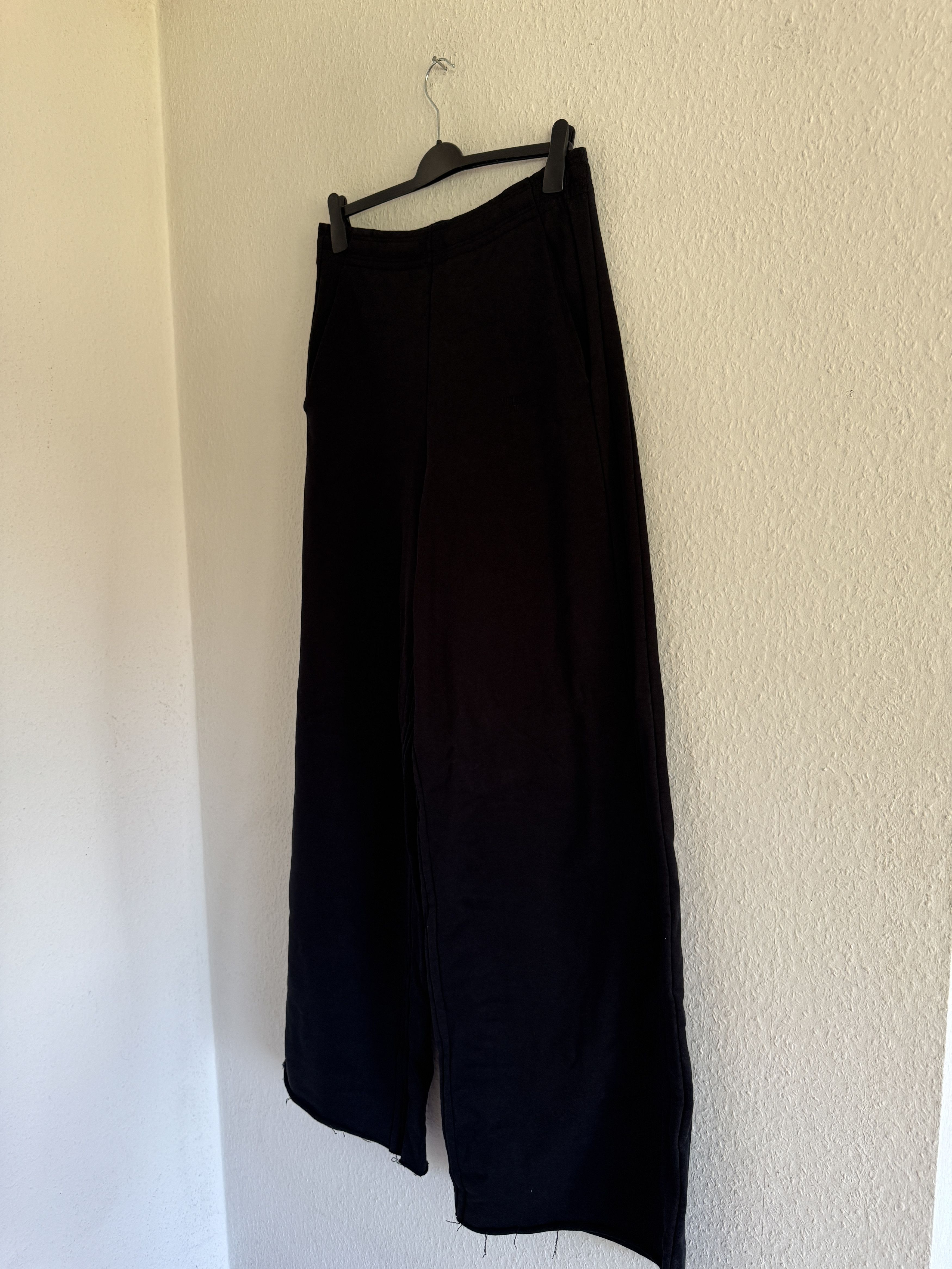 Vetements Wide Leg Panelled Cotton Blend Jersey Sweatpants Size US 32 / EU 48 - 3 Thumbnail