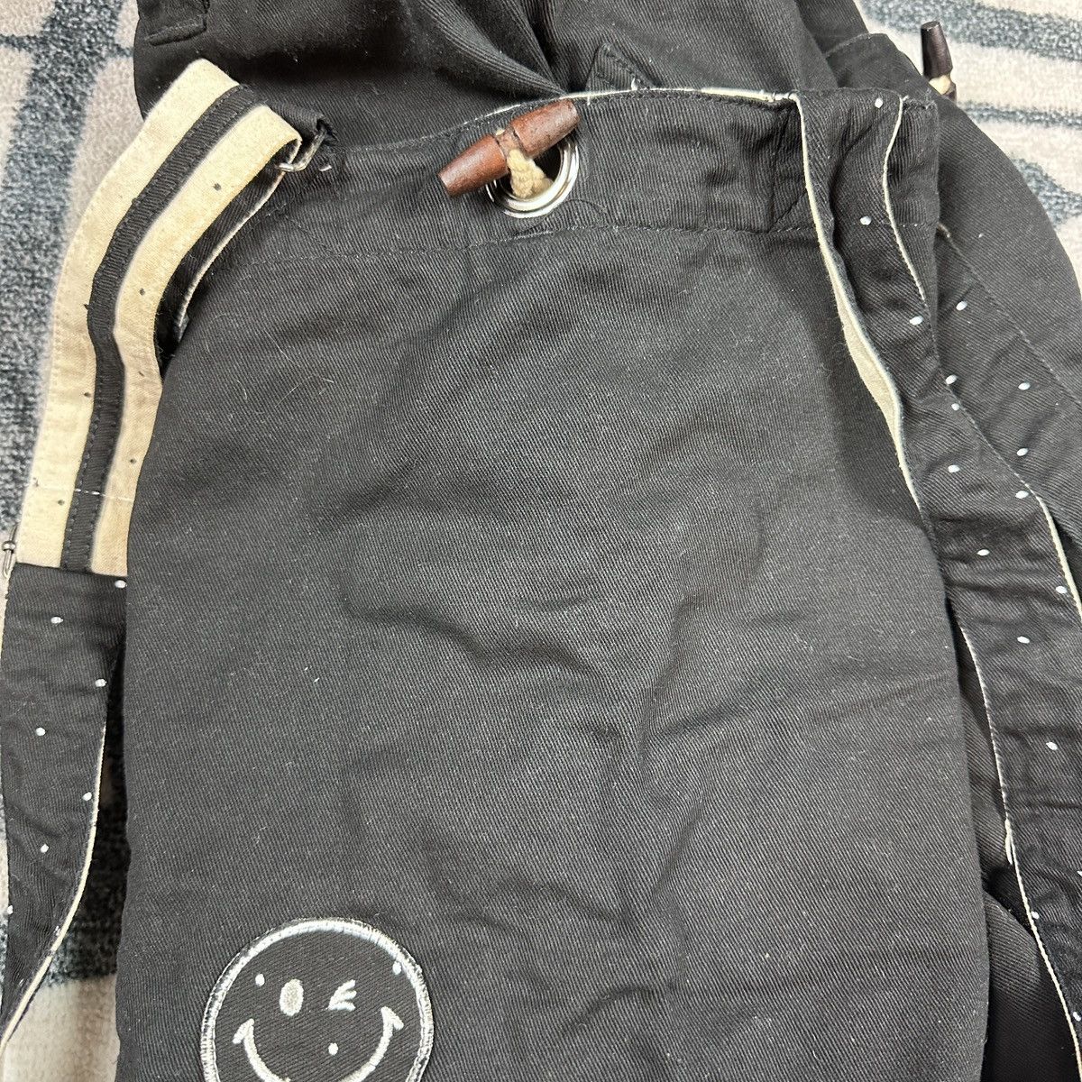 Japanese Brand Up! Smile Cargo Suspender Pants Black Size 32 Size US 32 / EU 48 - 8 Thumbnail