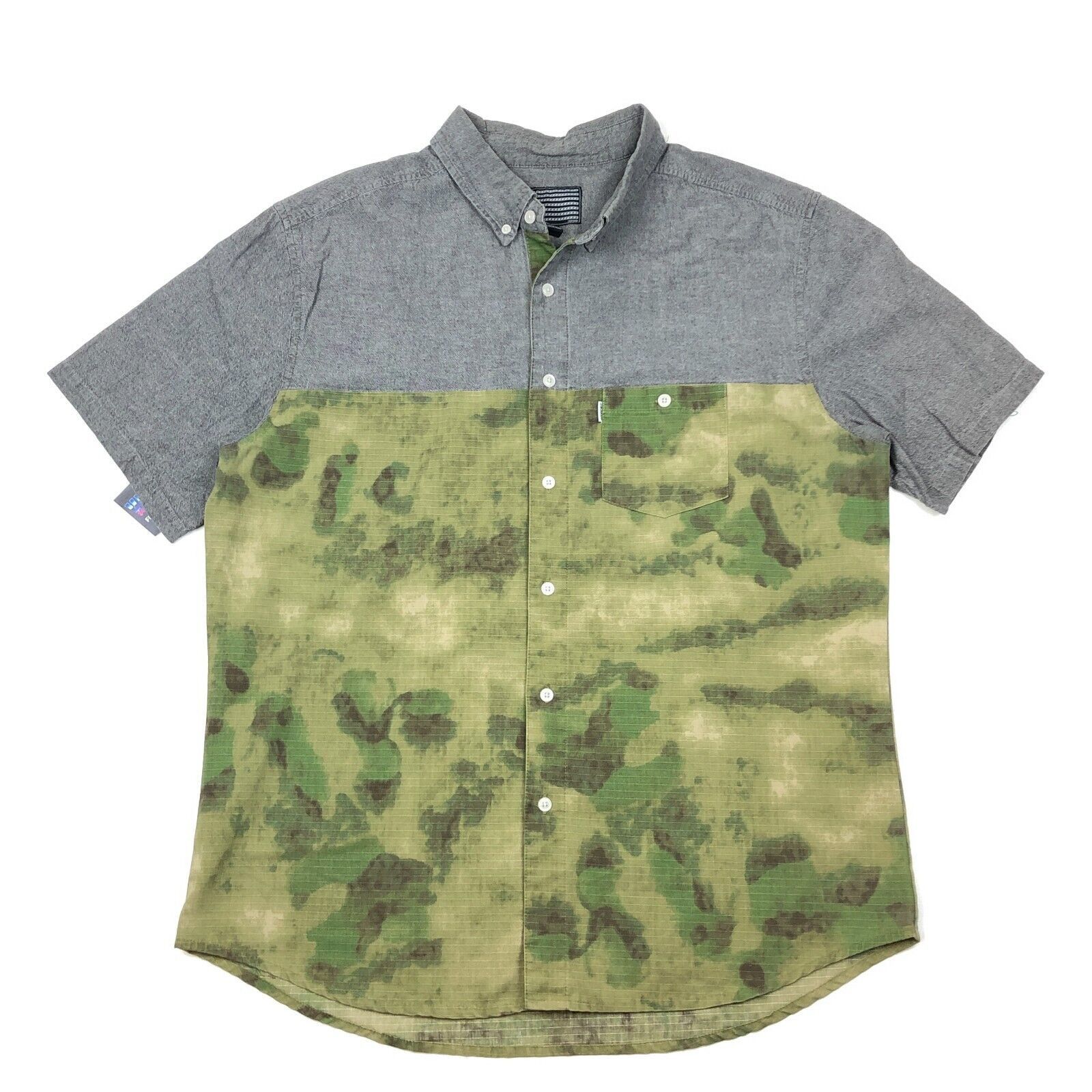Crooks & Castles × Vintage Crooks & Castles Green Map Tree Camo Button Up Shirt Size XL Size US XL / EU 56 / 4 - 1 Thumbnail
