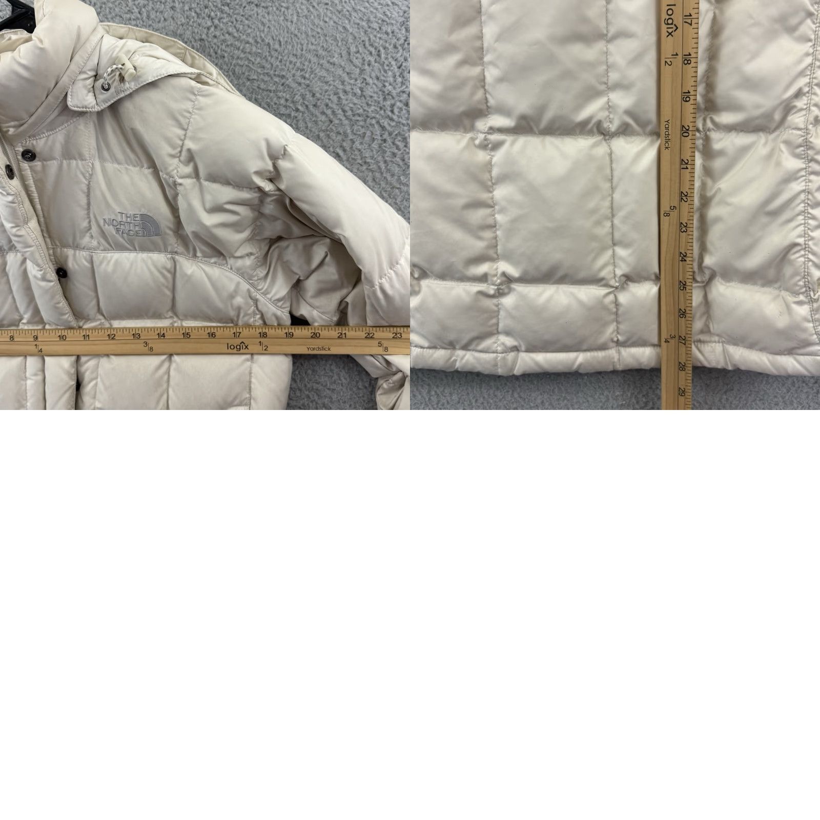 The North Face VINTAGE The North Face Puffer Jacket Womens Small Cream 600 Down Insulated Outerwear Zip Size S / US 4 / IT 40 - 9 Thumbnail