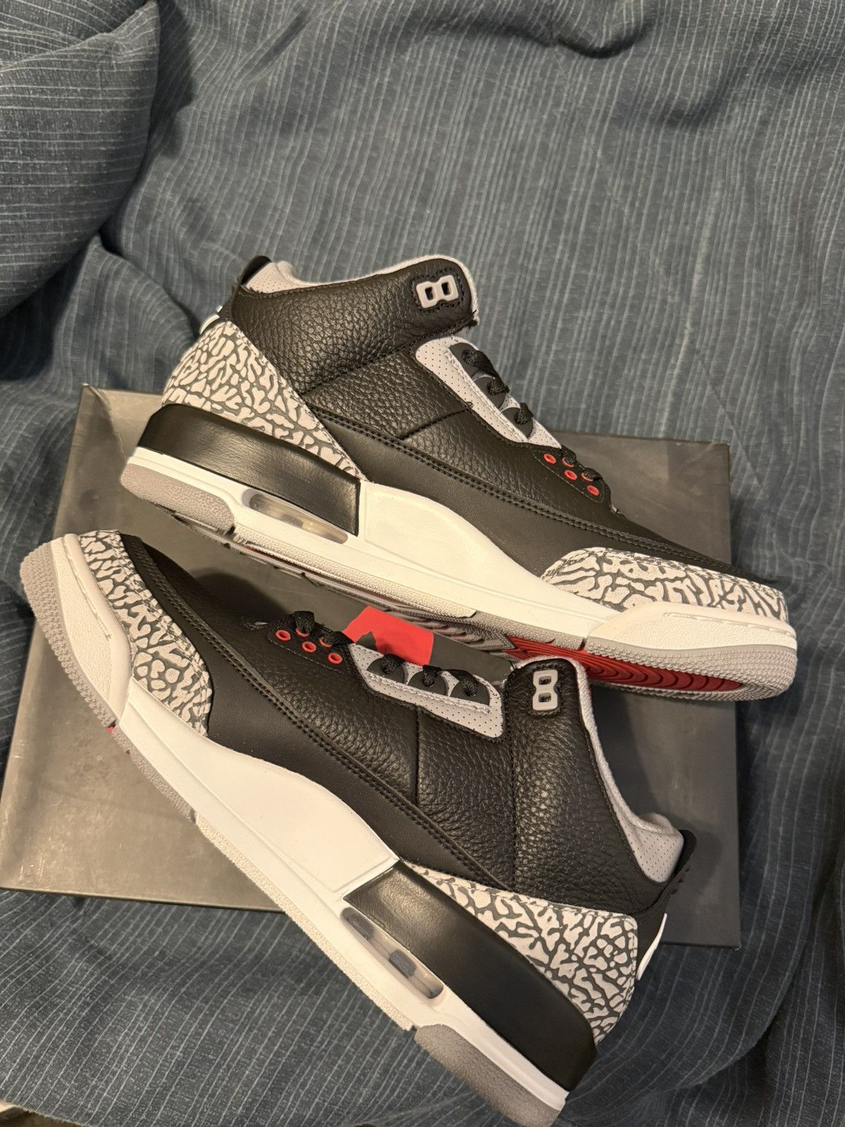 Jordan Brand × Nike Air Jordan 3 Black Cement 2018 Size US 10.5 / EU 43-44 - 6 Thumbnail