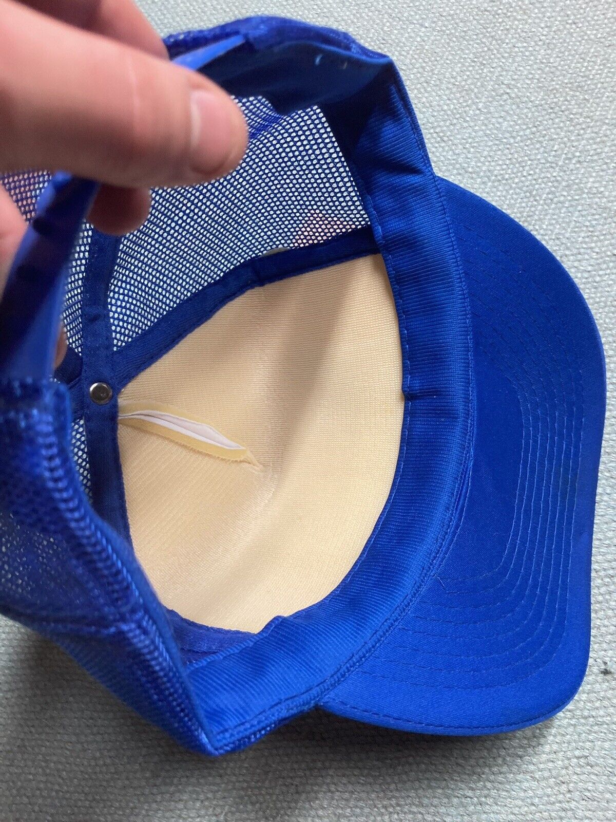 Vintage trucker hat system 32 Hettich Germany builders construction Size ONE SIZE - 7 Thumbnail