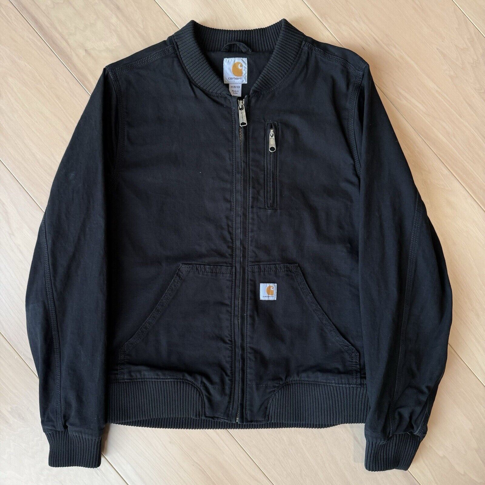 Carhartt Carhartt Bomber Jacket Women's Medium Black Full Zip Size M / US 6-8 / IT 42-44 - 2 Thumbnail