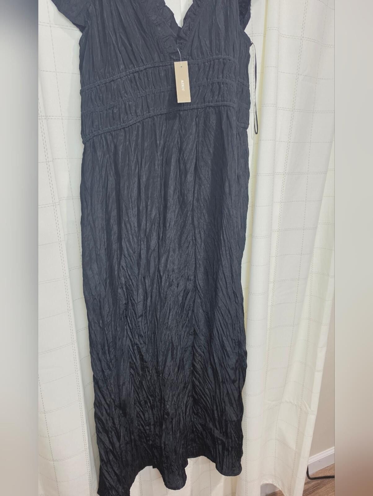 J.Crew J Crew Palermo dress in viscose-blend crinkle Size XL / US 12-14 / IT 48-50 - 4 Thumbnail