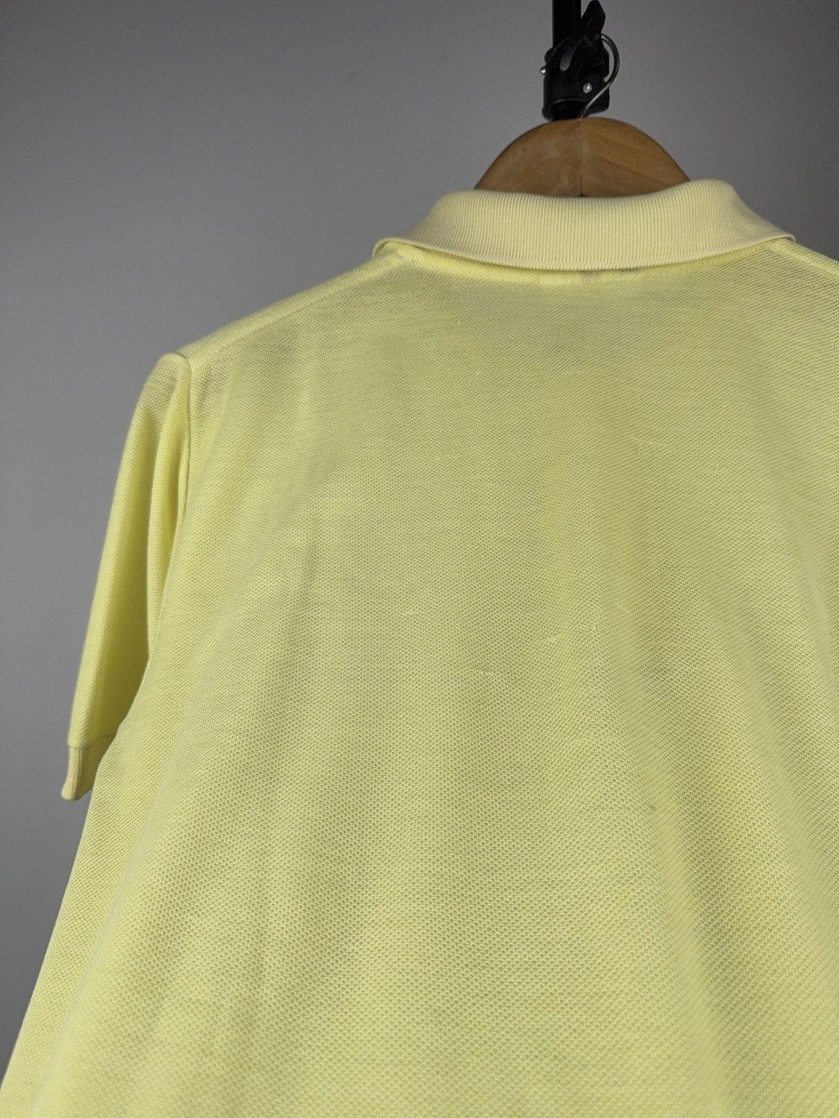 Lacoste Retro 80s Chemise Lacoste Polo Shirt Yellow Made in France Size US S / EU 44-46 / 1 - 18 Thumbnail