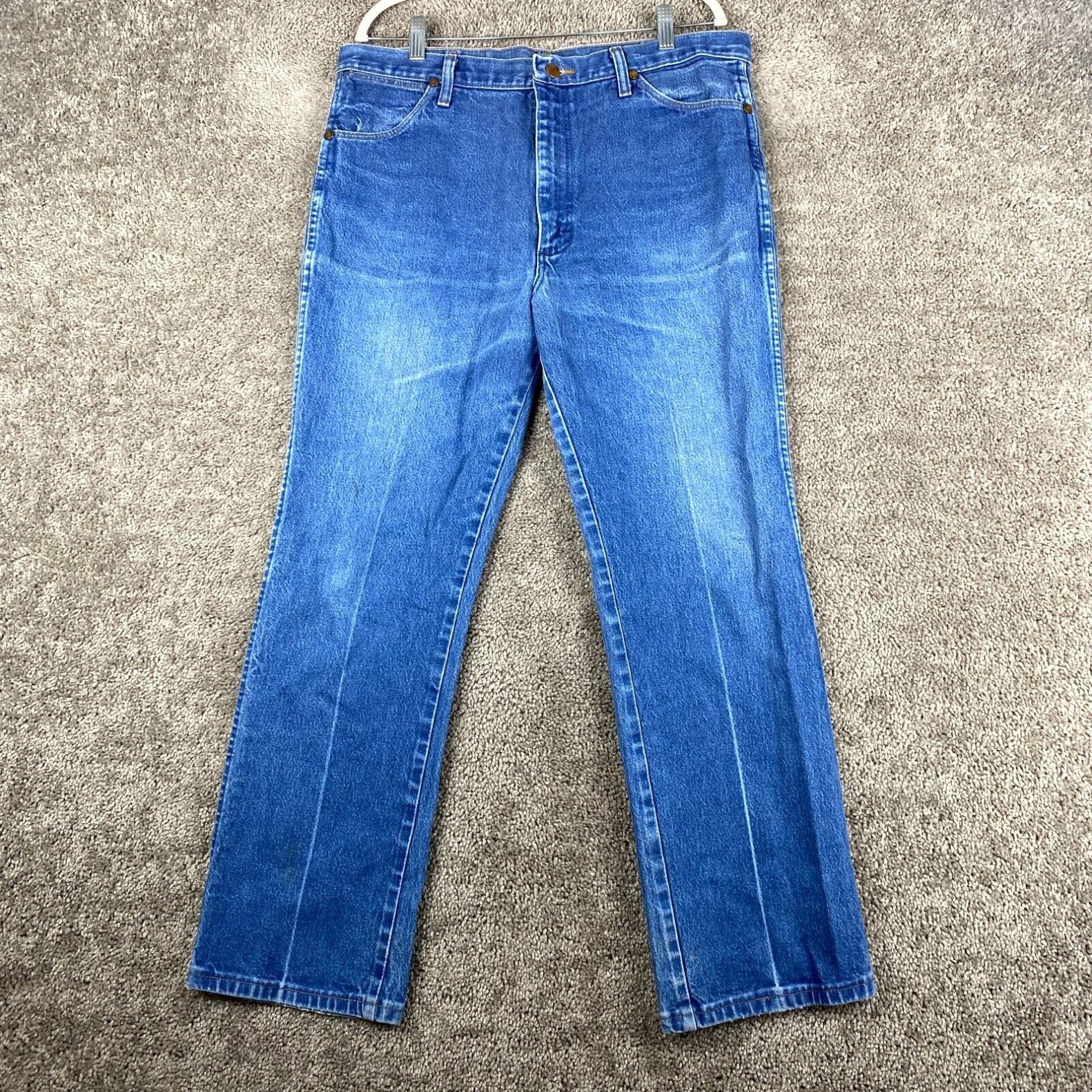 Wrangler Wrangler Straight Denim Jeans Men's Size 38X30 Blue Medium ...