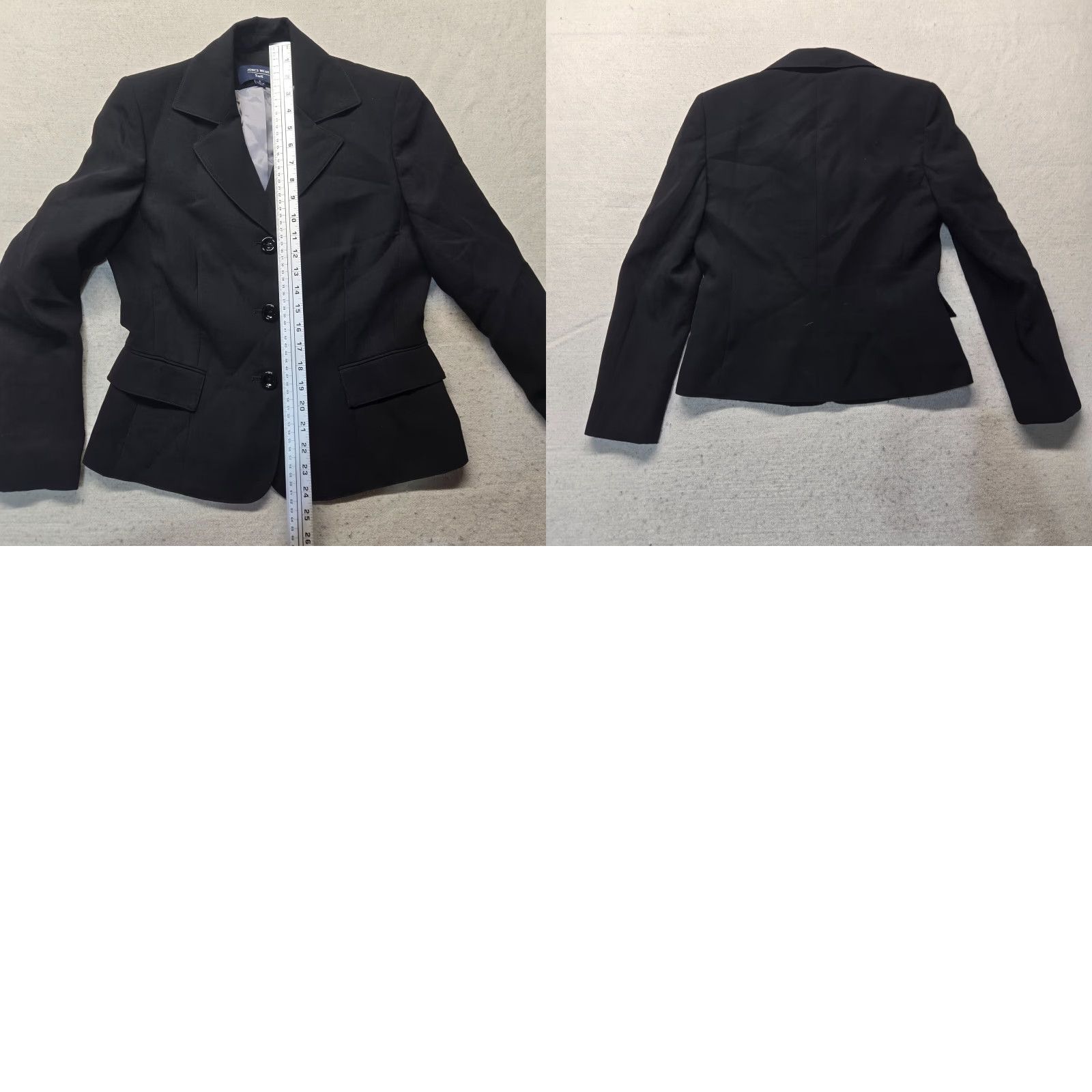 Vintage VINTAGE Jones Wear Blazer Shirt Adult Women Black Regular Size 6 Single-Breasted Stretch Jacket Women Black 6 Size M / US 6-8 / IT 42-44 - 8 Thumbnail