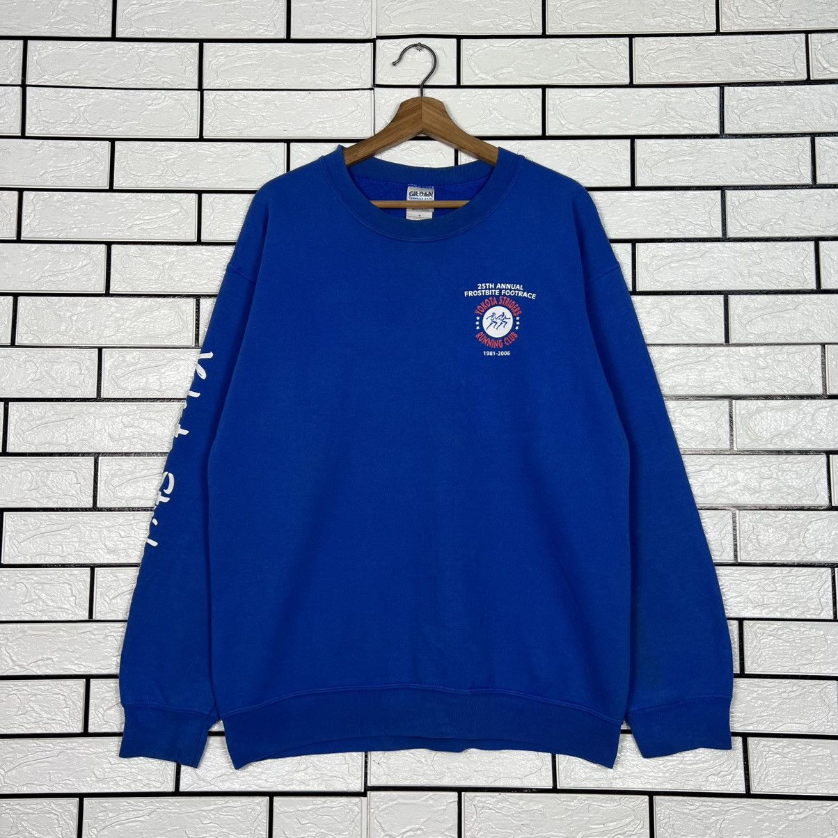 Gildan Y2k YOKOTA STRIDERS Frostbite Footrace Sweatshirt #4167-C191 Size US M / EU 48-50 / 2 - 4 Thumbnail