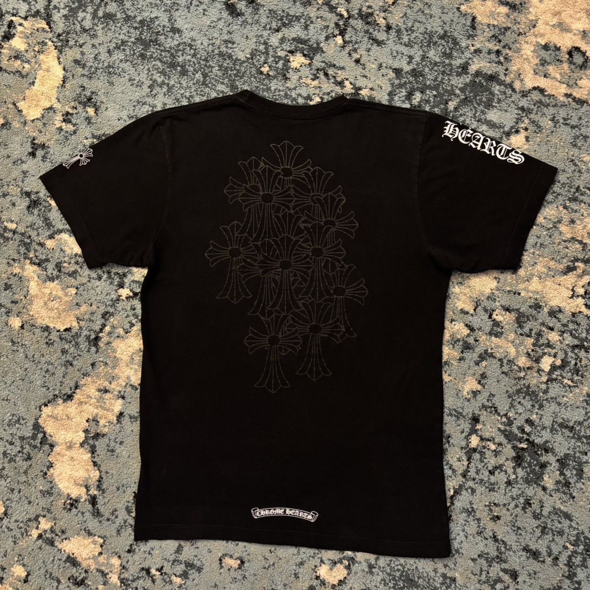 Chrome Hearts Chrome Hearts Cemetery Cross Logo T Shirt Size Small Size US S / EU 44-46 / 1 - 1 Thumbnail