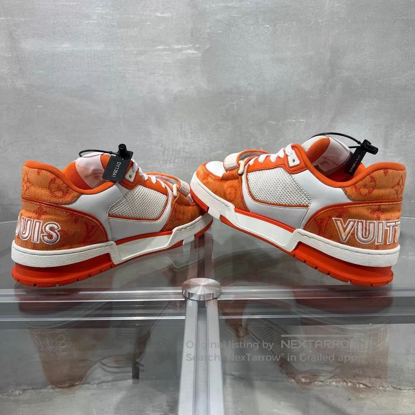 Louis Vuitton Orange Lowtop Sneakers Size 7. Size US 7 / EU 40 - 5 Thumbnail