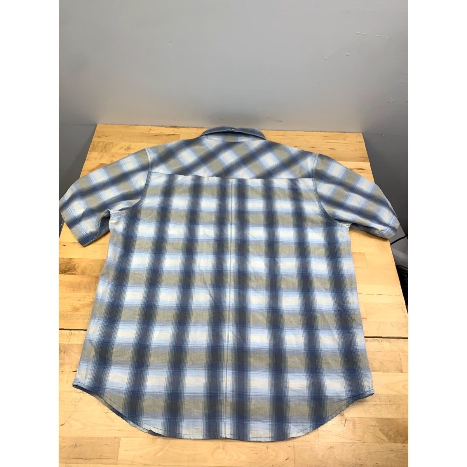 Vintage VINTAGE Counter Culture Shirt Men L Blue Plaid Button-Up Short Sleeve Western Y2K 12792 Size US L / EU 52-54 / 3 - 7 Thumbnail