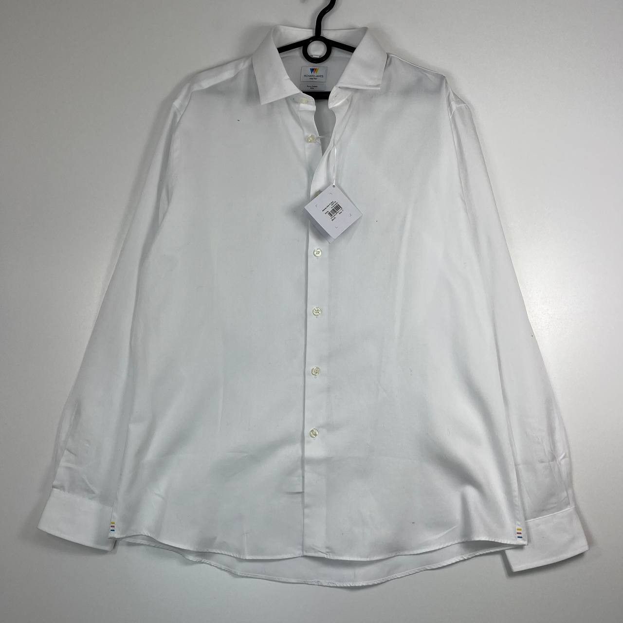 Richard James Richard James Mayfair White Shirt Cotton Slim Fit Size M Size US M / EU 48-50 / 2 - 1 Thumbnail